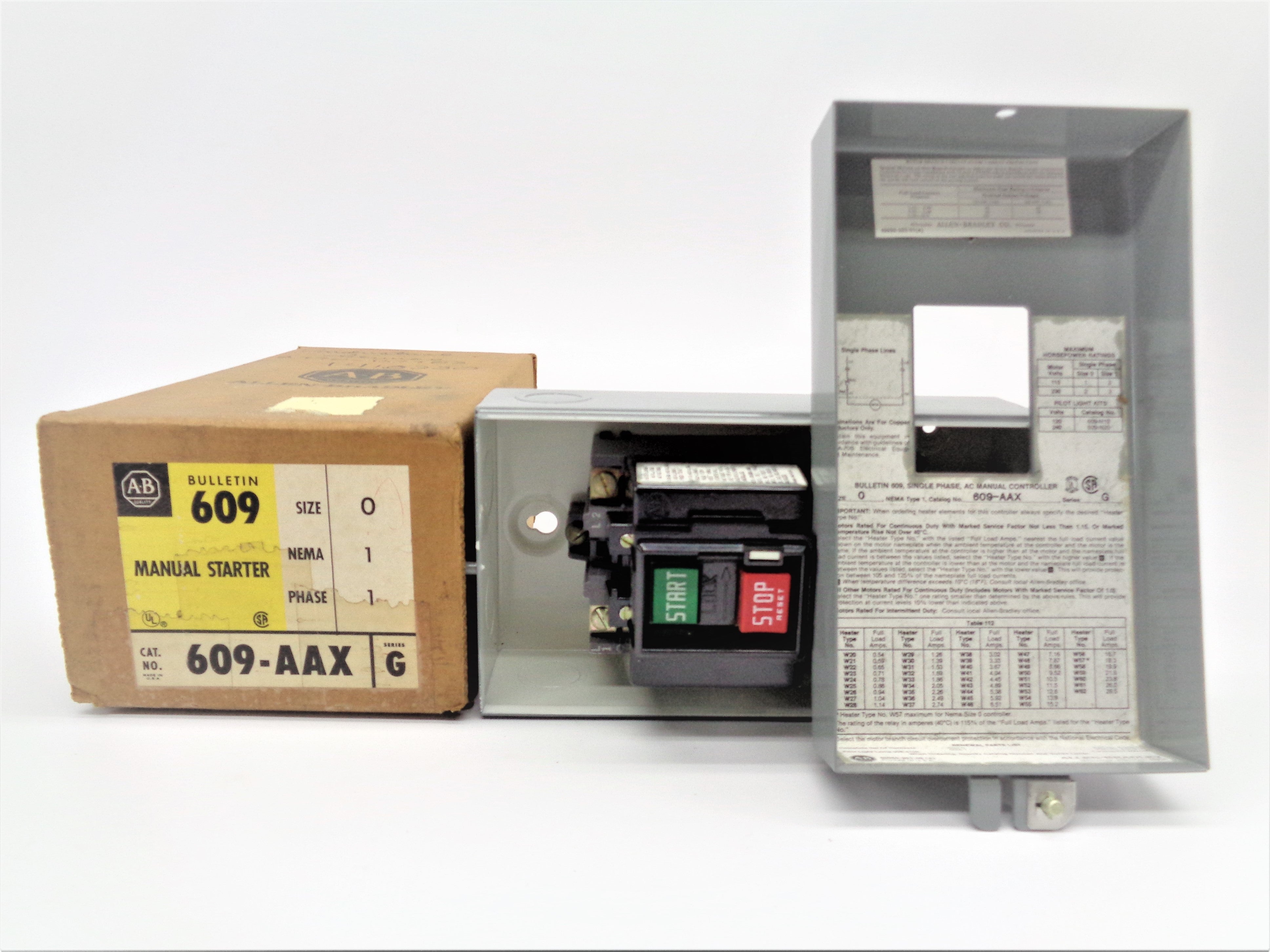 INDUSTRIAL SPARE PART 609-AAX SER. G NSMP (BR/YL)