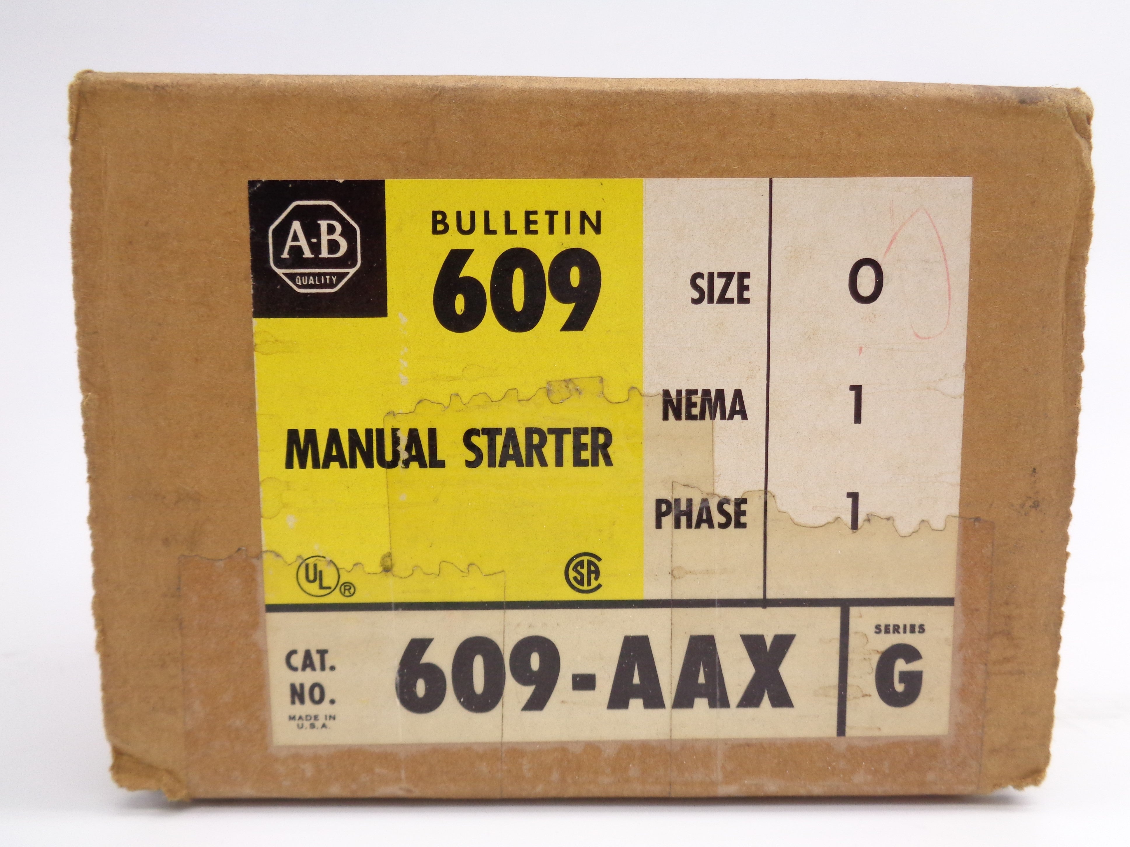 INDUSTRIAL SPARE PART 609-AAX SER. G NSMP (BR/YL)