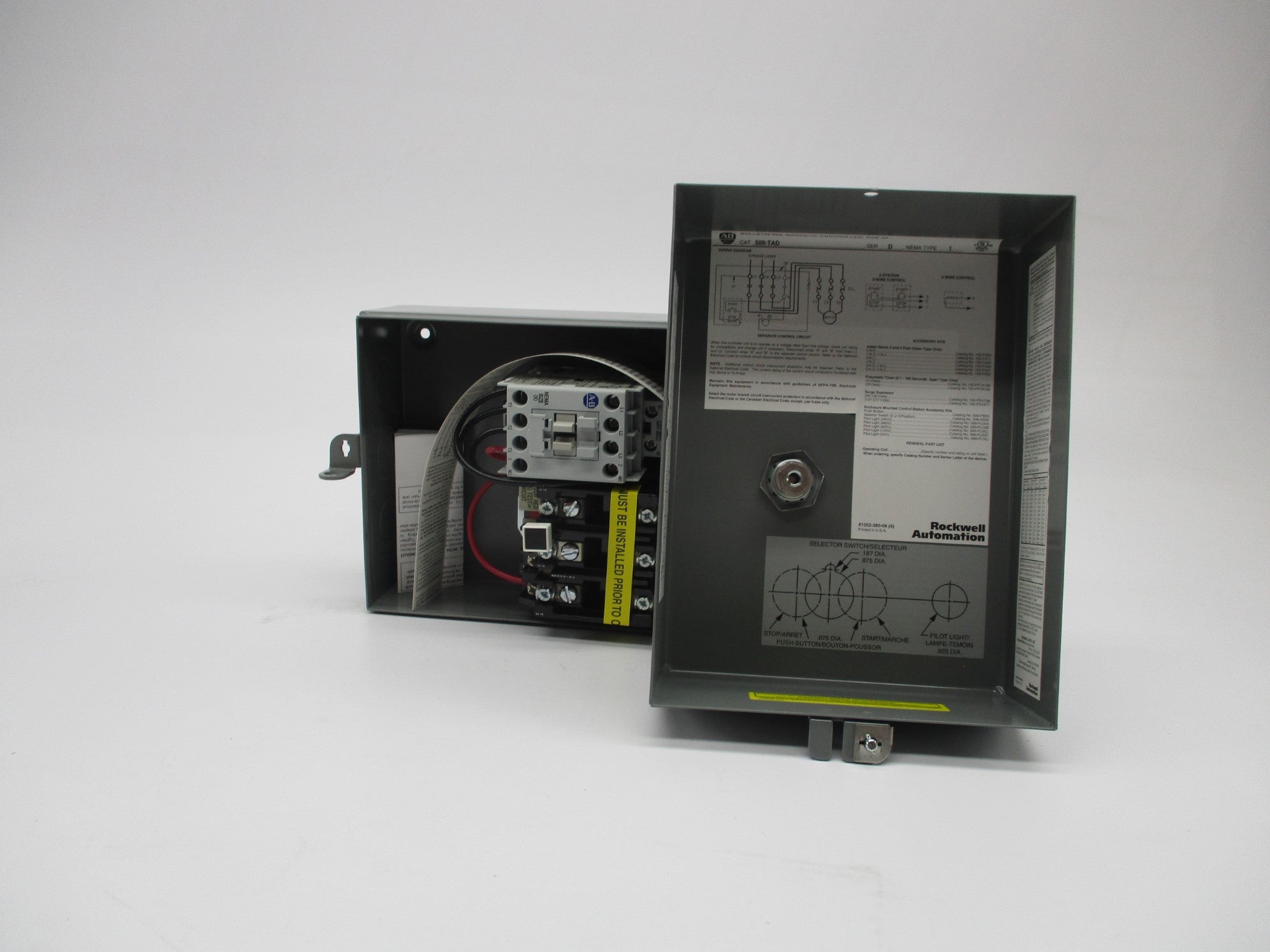 INDUSTRIAL SPARE PART 509-TAD SER. D 110/115-120V (BR/WH) NSMP