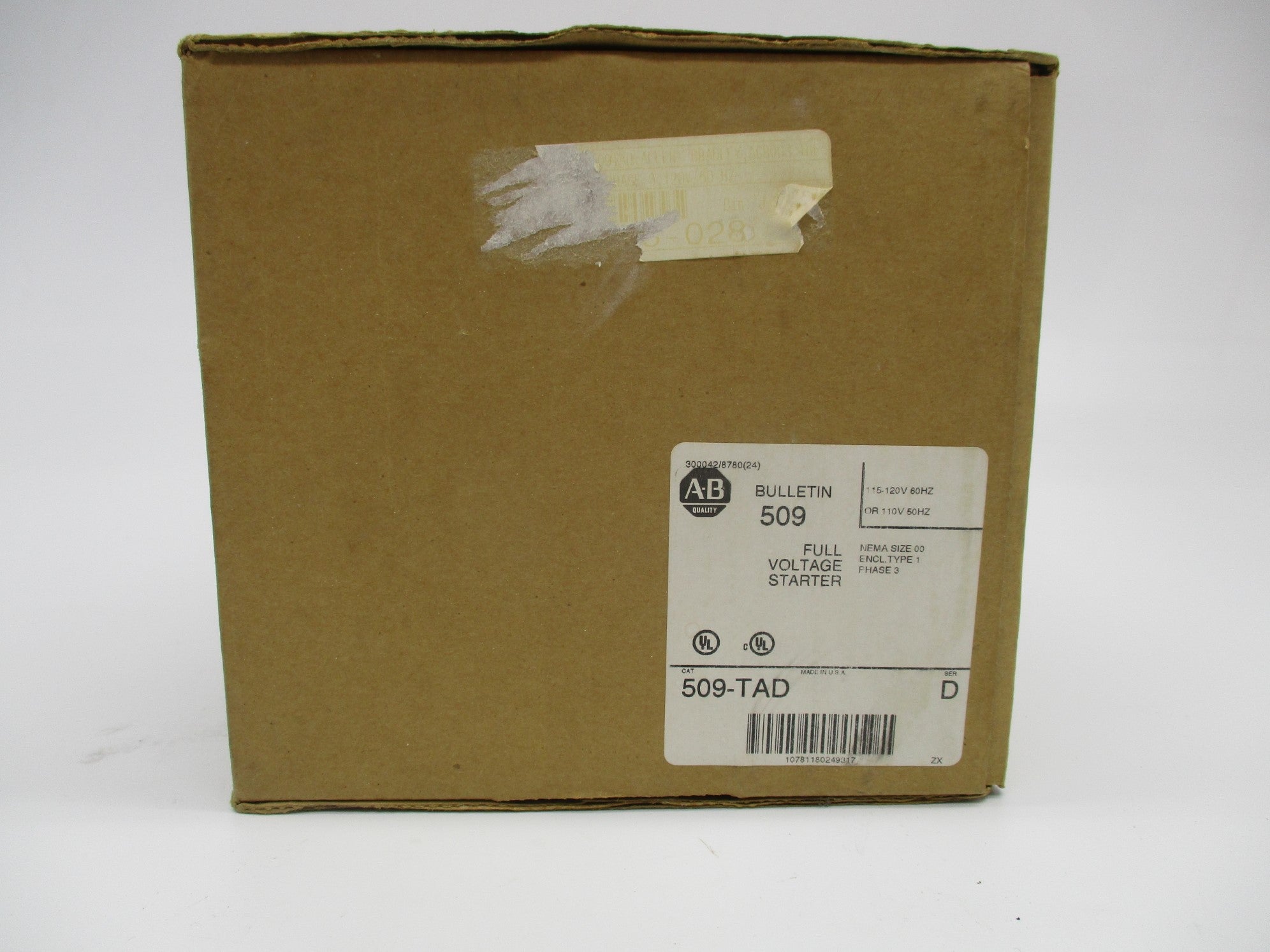 INDUSTRIAL SPARE PART 509-TAD SER. D 110/115-120V (BR/WH) NSMP