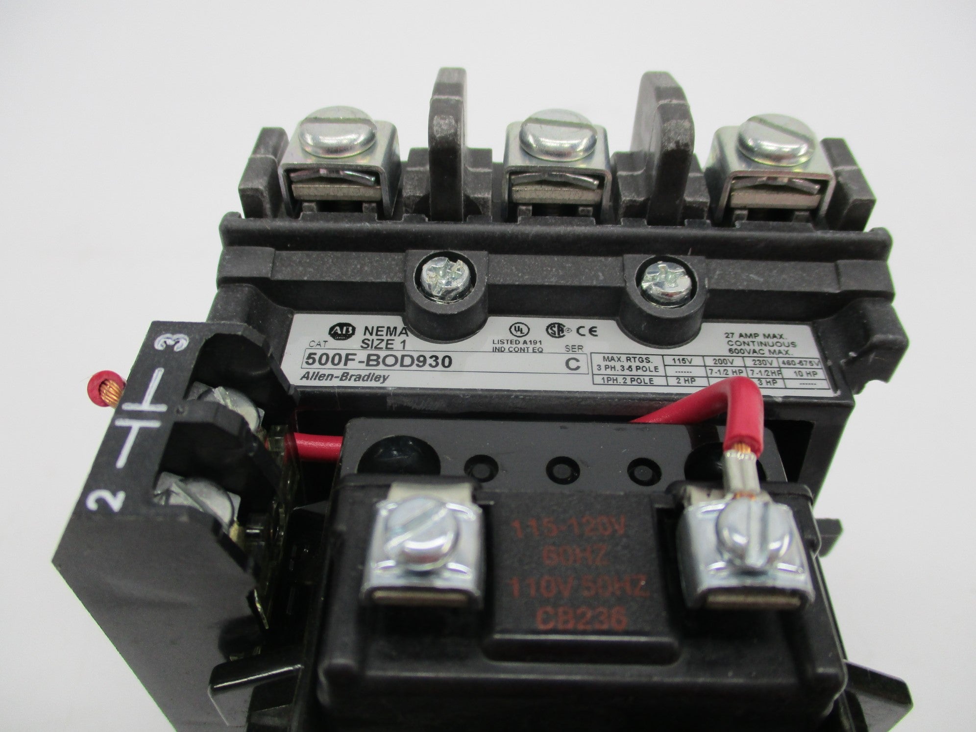 ALLEN BRADLEY 500F-BOD930 SER. C (AS PICTURED) NSNP