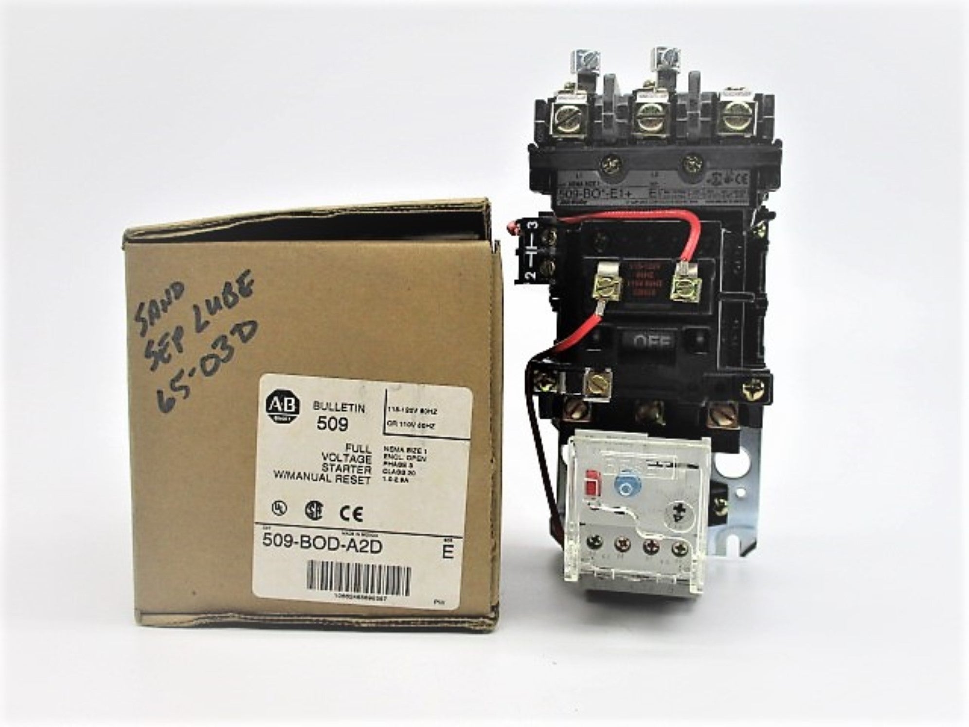 ALLEN BRADLEY 509-BOD-A2D SER. E (AS PICTURED) (BR/WH) NSMP