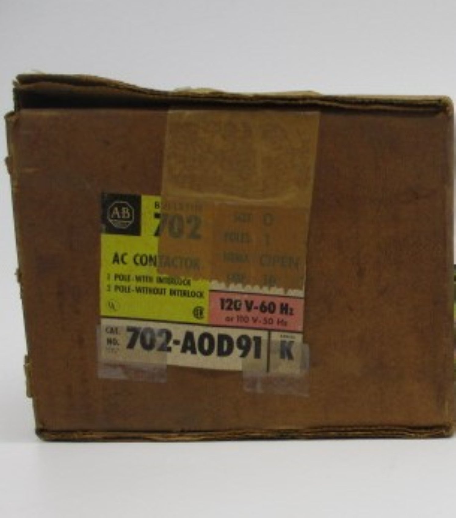 INDUSTRIAL SPARE PART 702-AOD91 SER. K 120V (BR/YL) NSMP