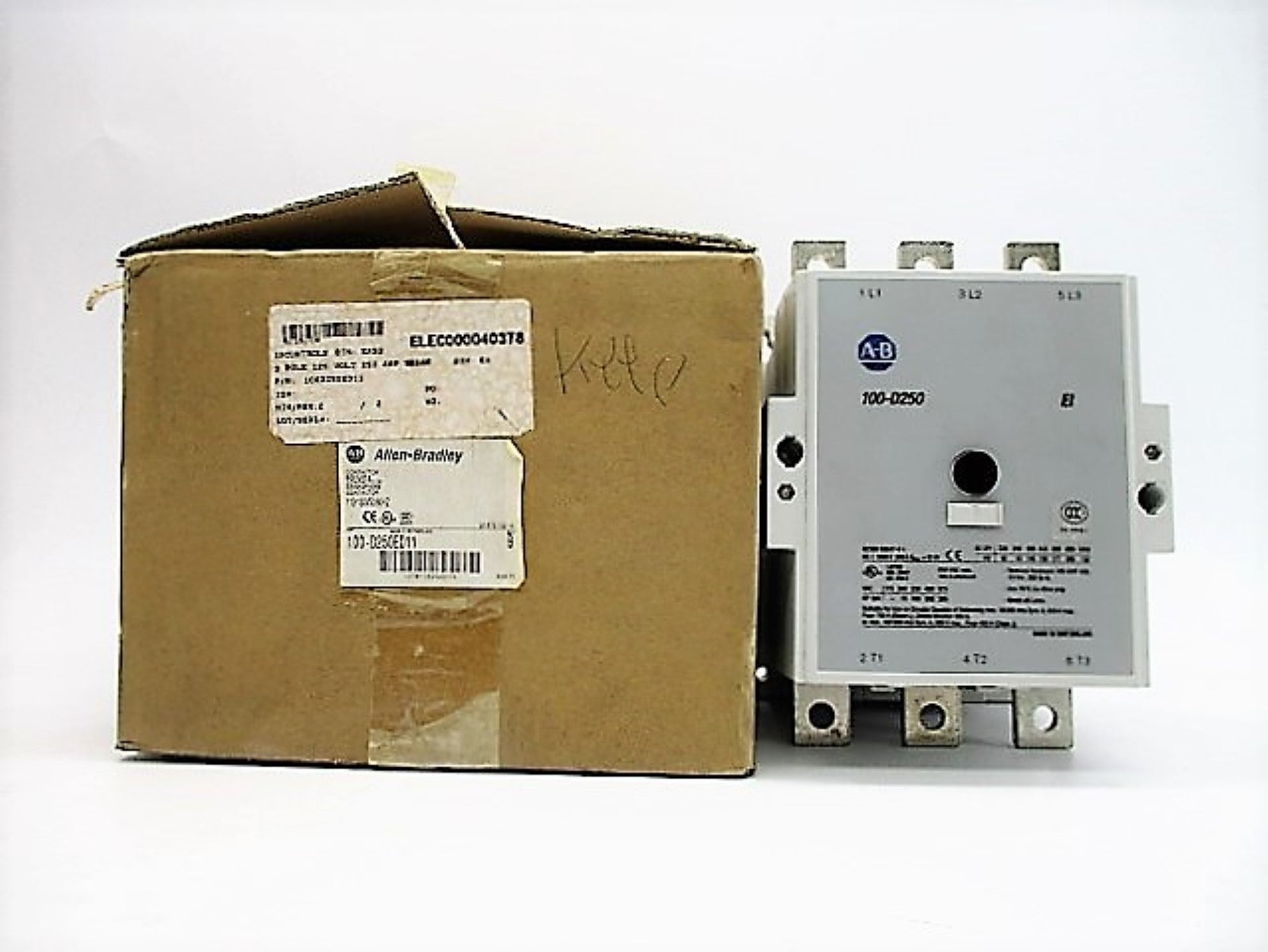 ALLEN BRADLEY 100-D250ED11 SER. B 130V (BR/WH) NSMP
