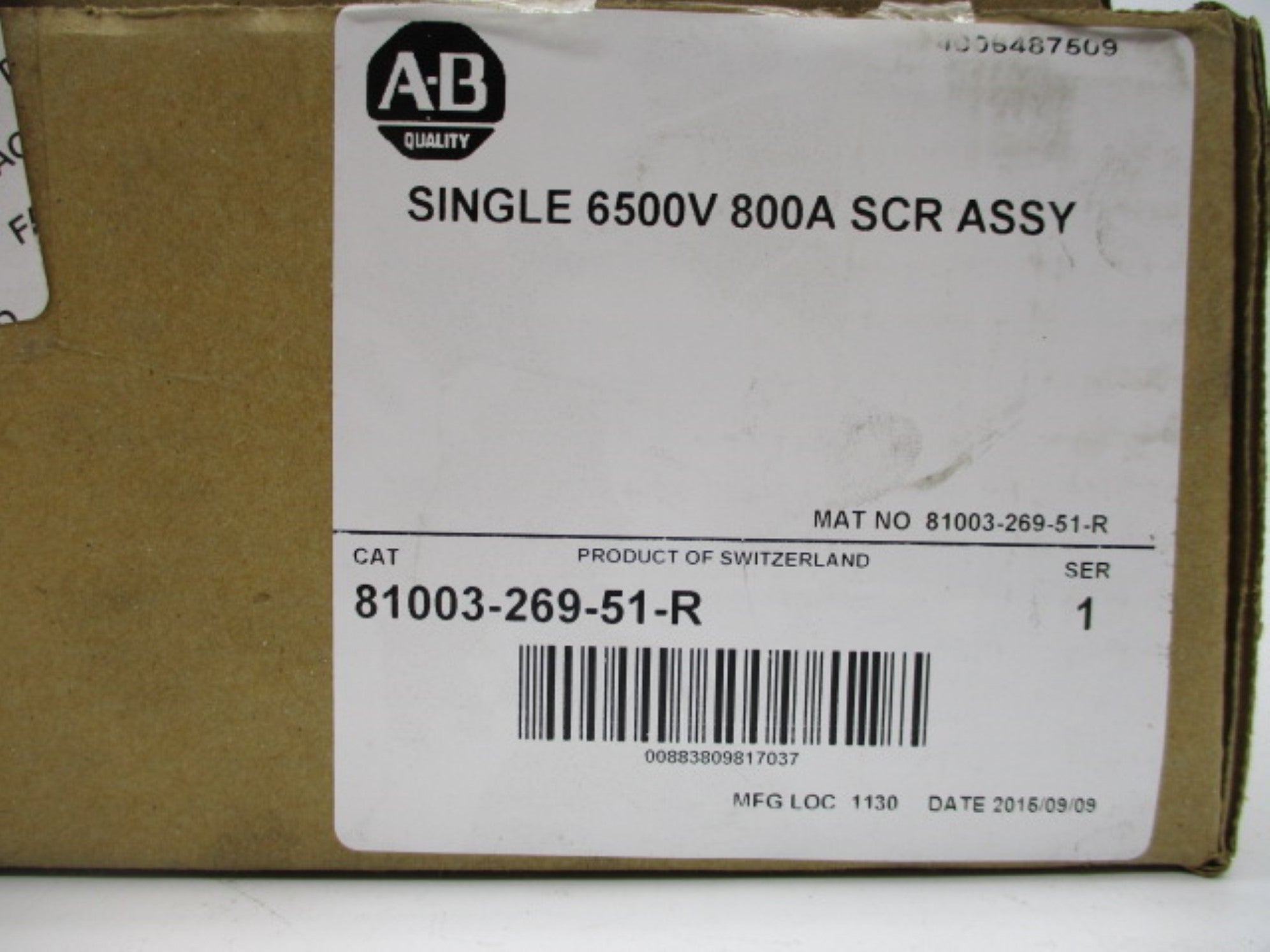 ALLEN BRADLEY 81003-269-51-R SER. 1 (BR/WH) NSMP