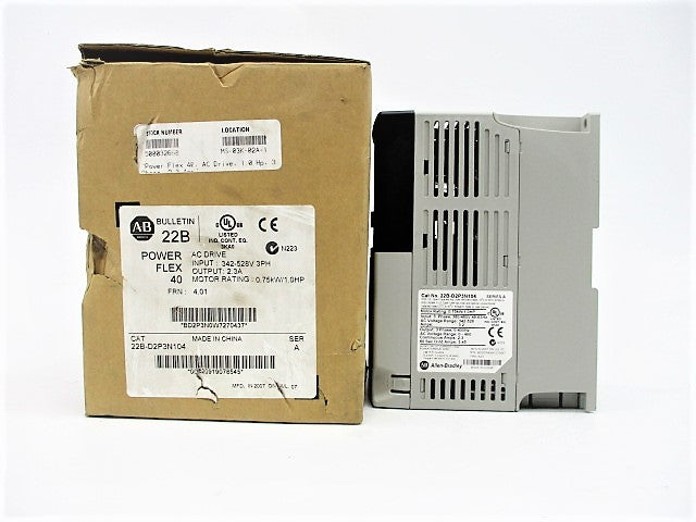 ALLEN BRADLEY 22B-D2P3N104 SER. A F/W 4.01 NSMP (BR/WH)