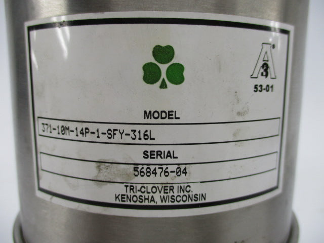 TRI-CLOVER 371-10M-14P-1-SFY-316L UNMP