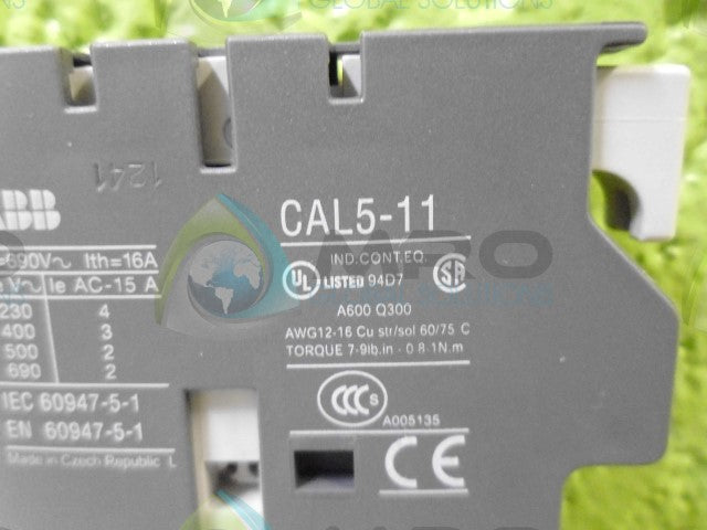 LOT OF 2 ABB CAL5-1 AUXILARY CONTACT *NEW NO BOX*