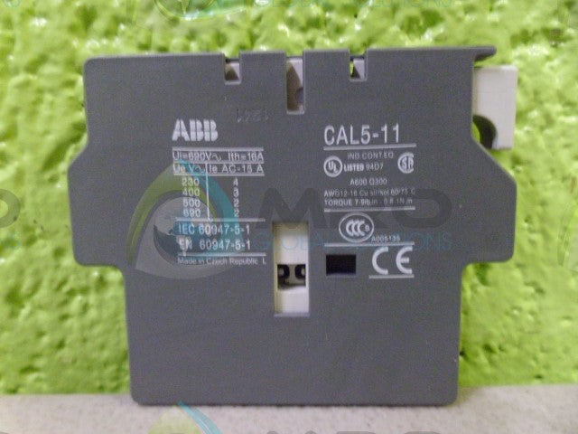 LOT OF 2 ABB CAL5-1 AUXILARY CONTACT *NEW NO BOX*