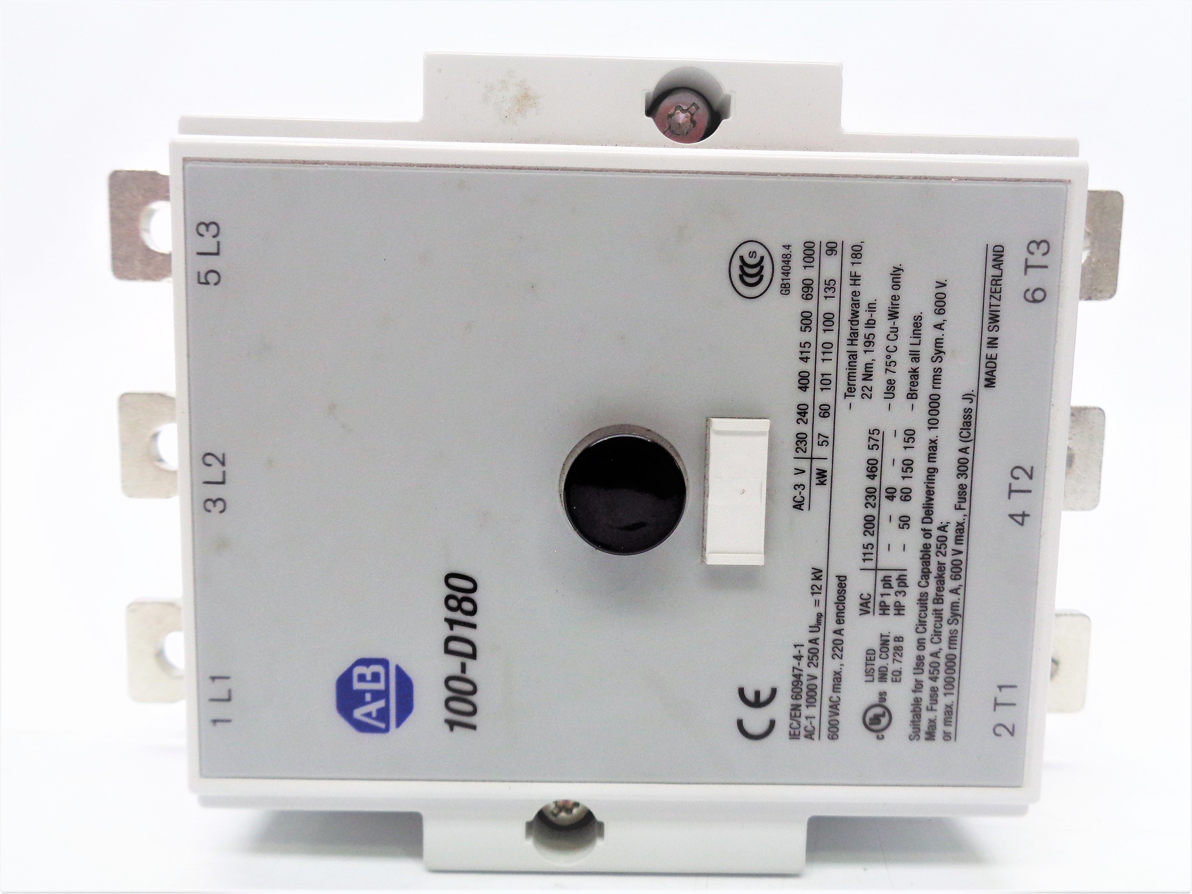 ALLEN BRADLEY 100-D180D11 SER. B 120V NSNP