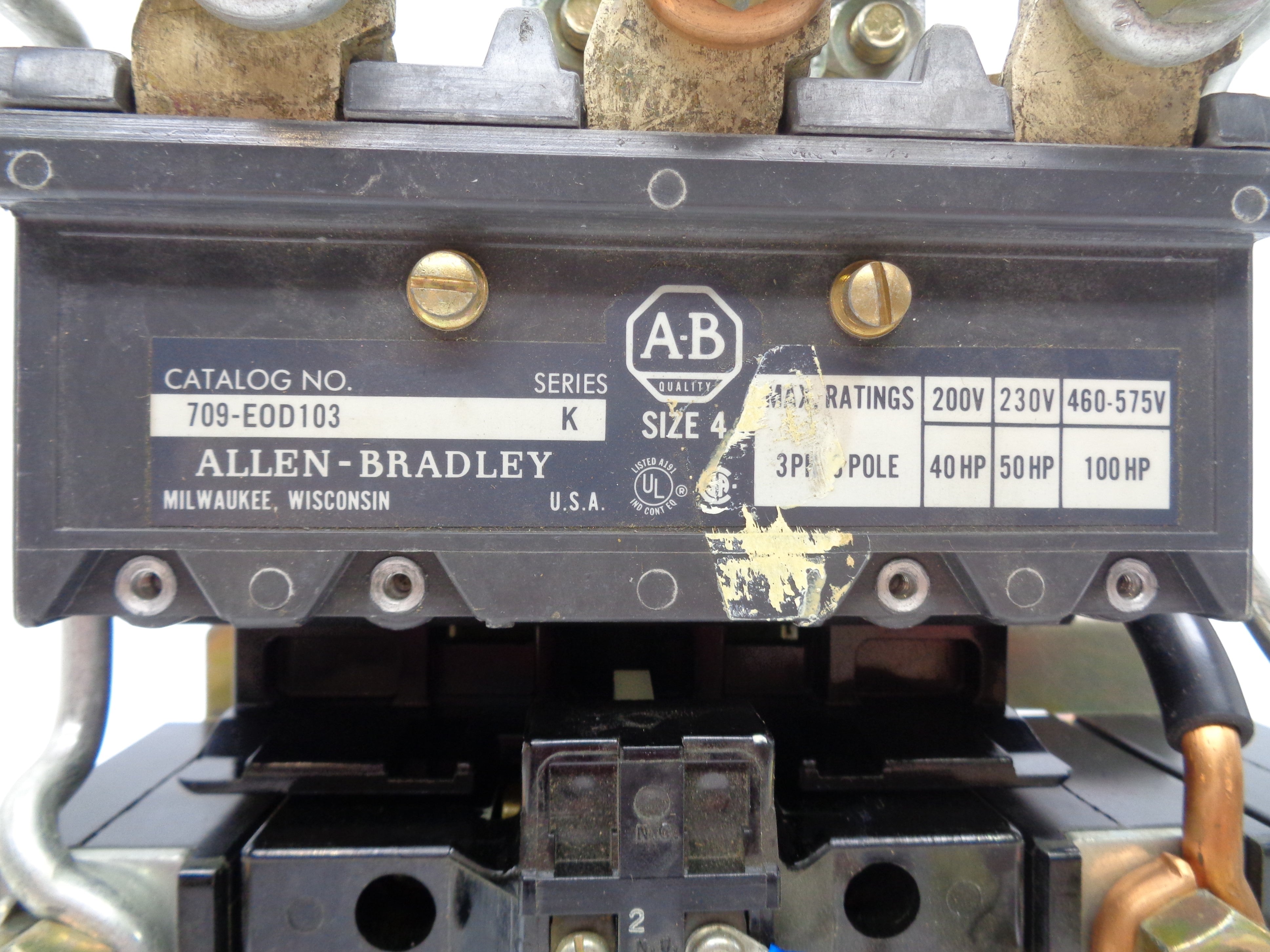 ALLEN BRADLEY 702-EOD103 SER. K (AS PICTURED) NSNP