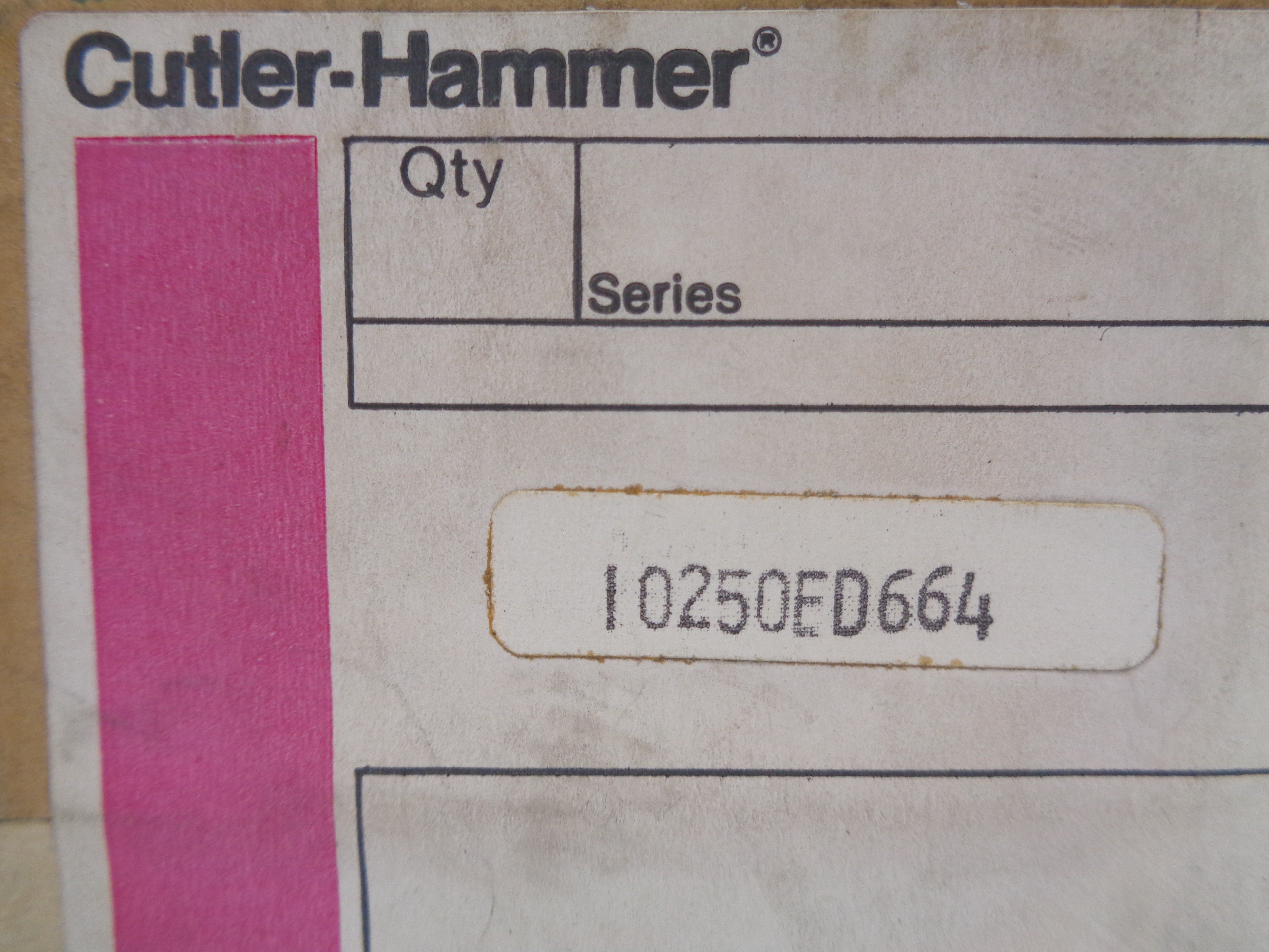CUTLER HAMMER 10250ED664 NSFS