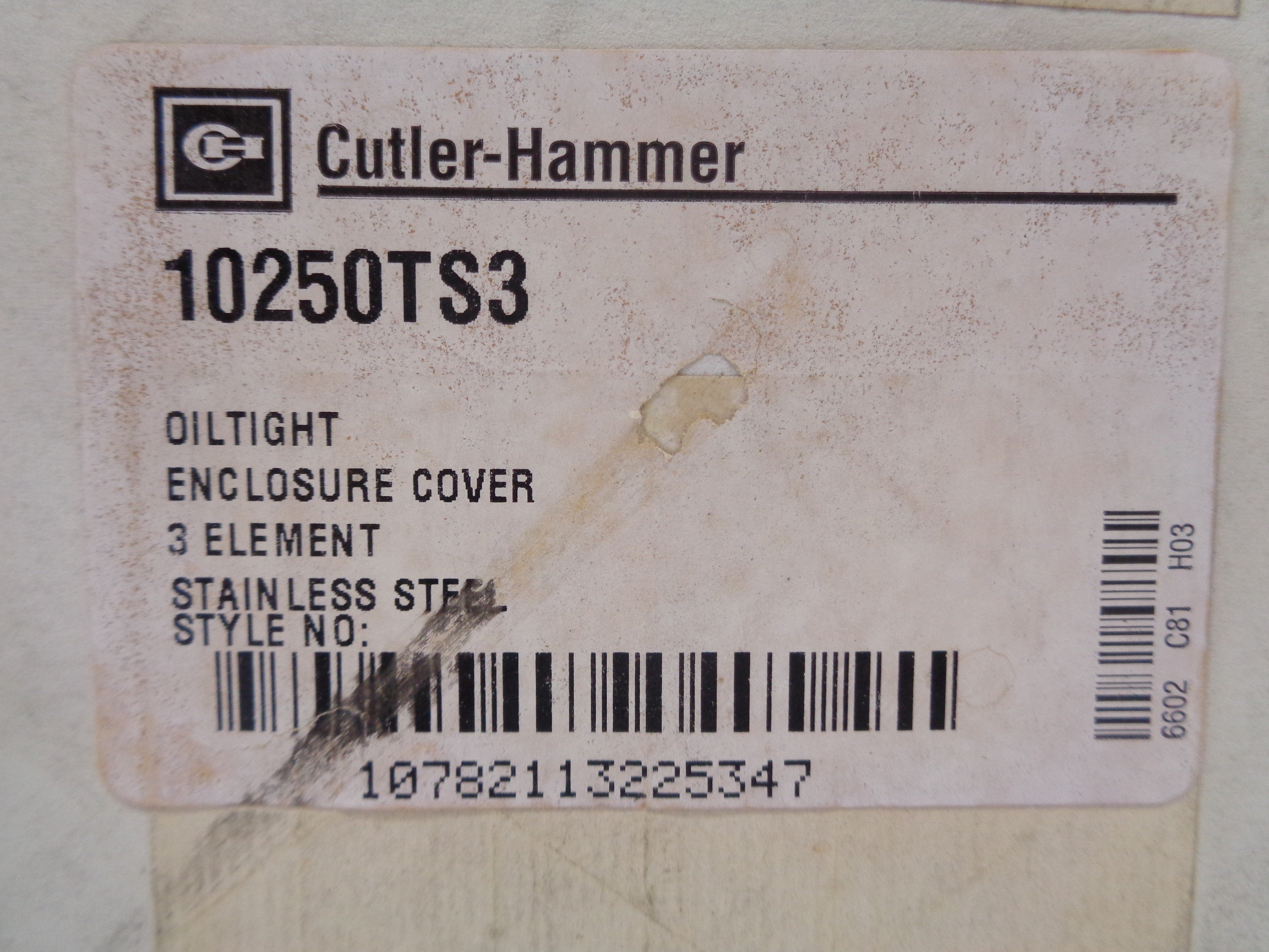 CUTLER HAMMER 10250TS3 NSFS