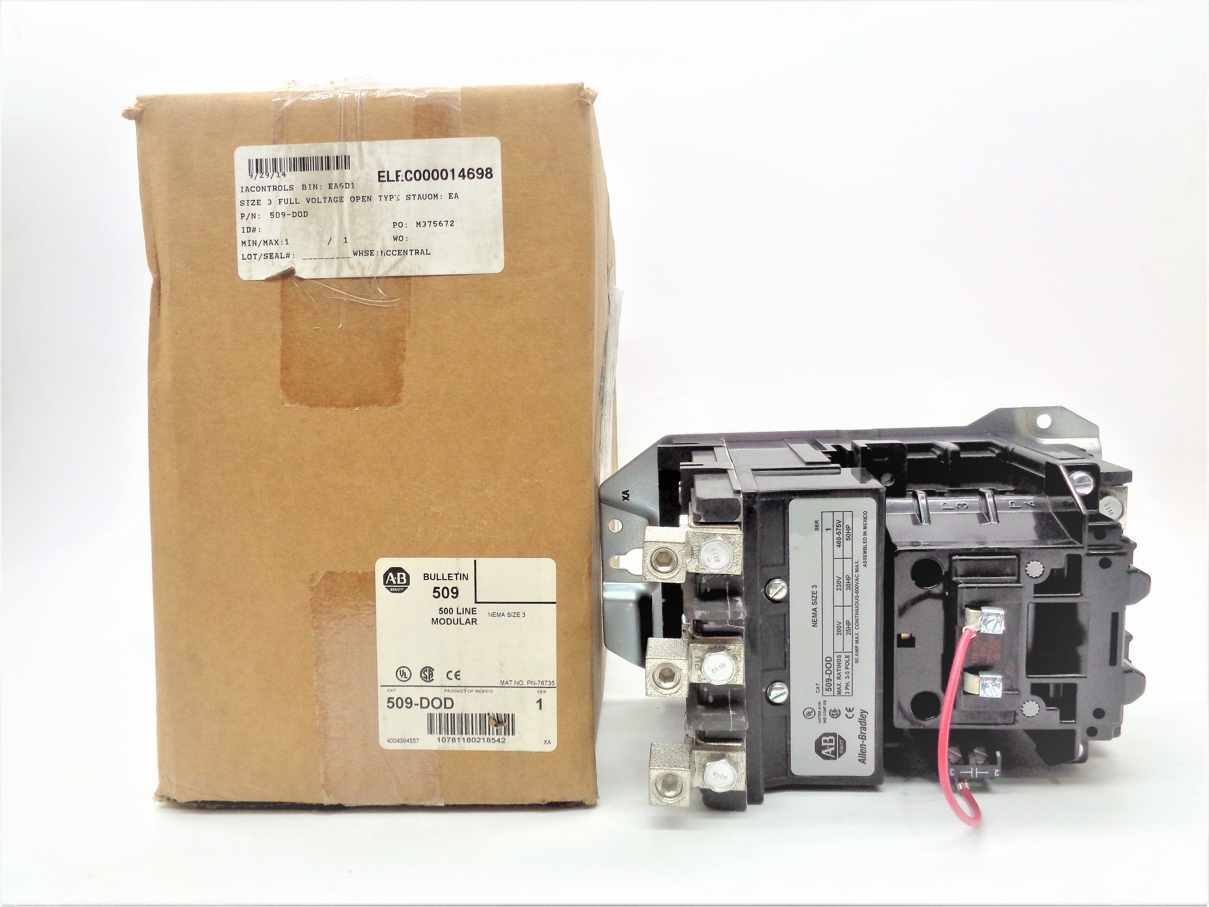 INDUSTRIAL SPARE PART 509-DOD SER. 1 110/115-120V 90A (BR/WH) NSMP
