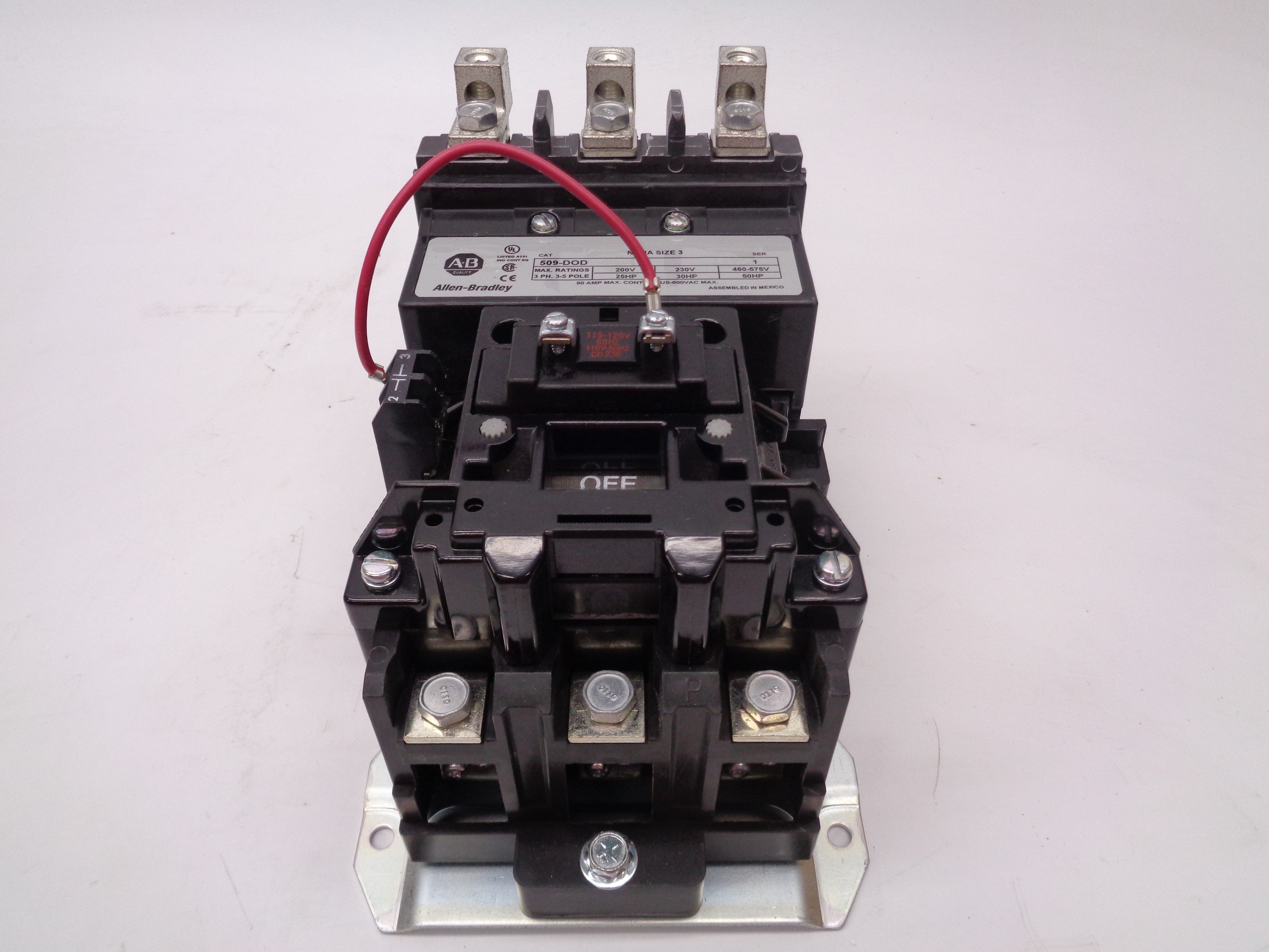 INDUSTRIAL SPARE PART 509-DOD SER. 1 110/115-120V 90A (BR/WH) NSMP