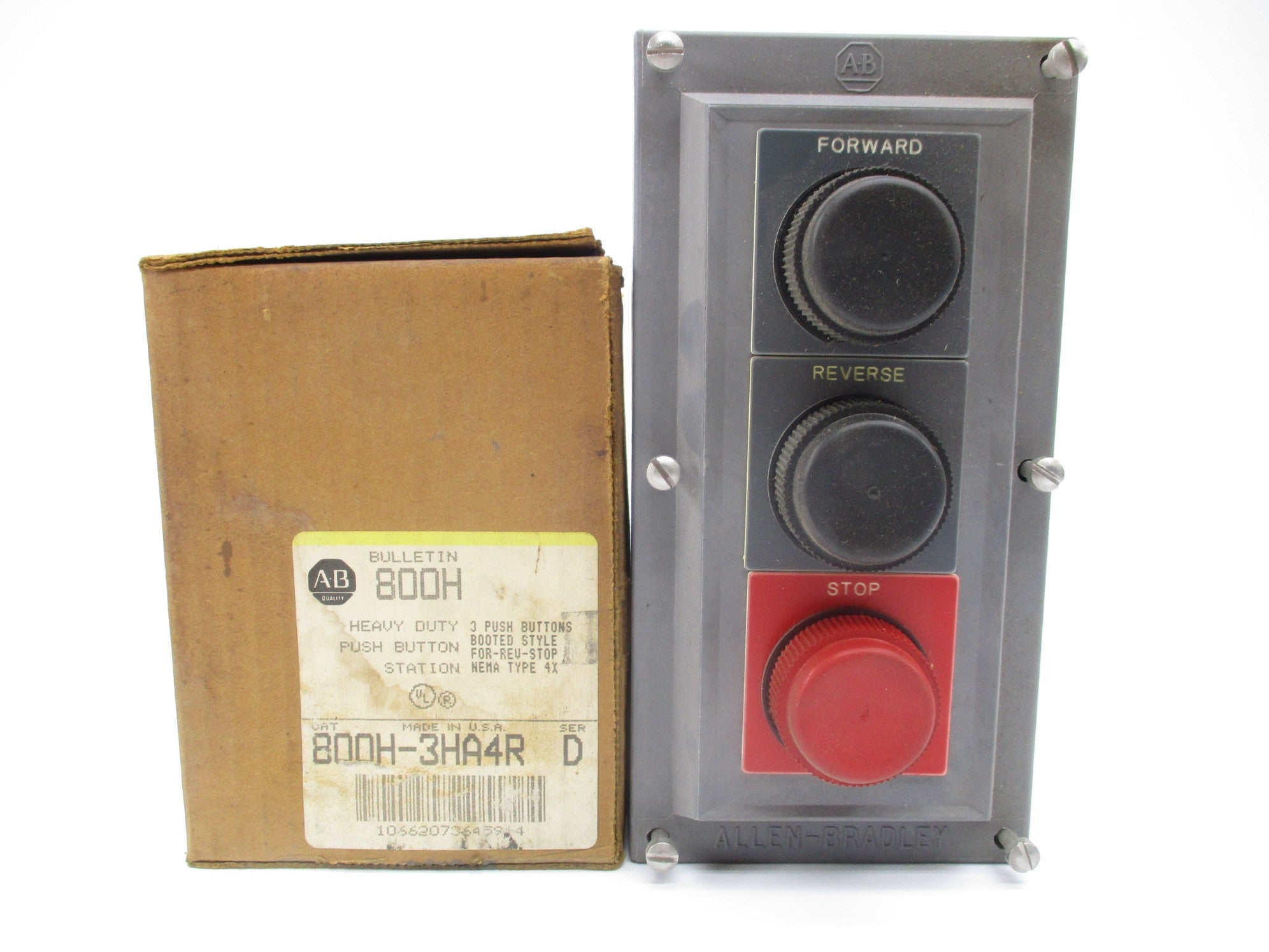 ALLEN BRADLEY 800H-3HA4R SER. D (BR/YL) NSMP