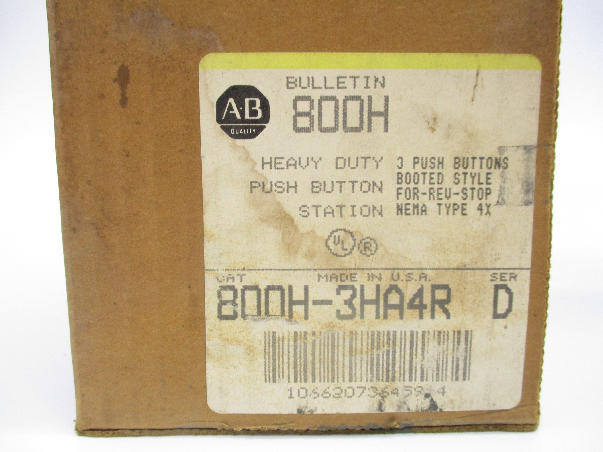 ALLEN BRADLEY 800H-3HA4R SER. D (BR/YL) NSMP