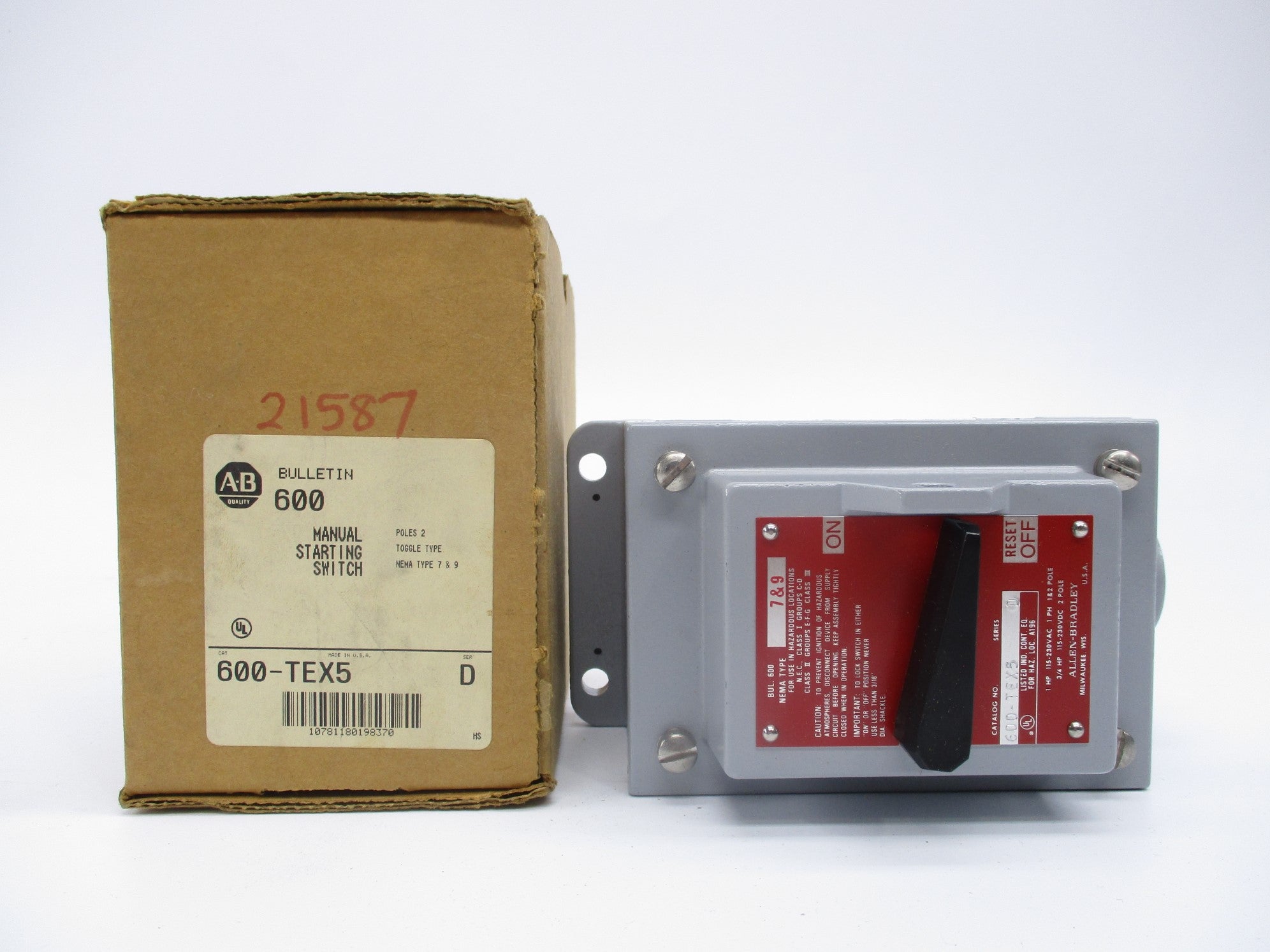 INDUSTRIAL SPARE PART 600-TEX5 SER. D 115-230VAC (BR/WH) NSMP