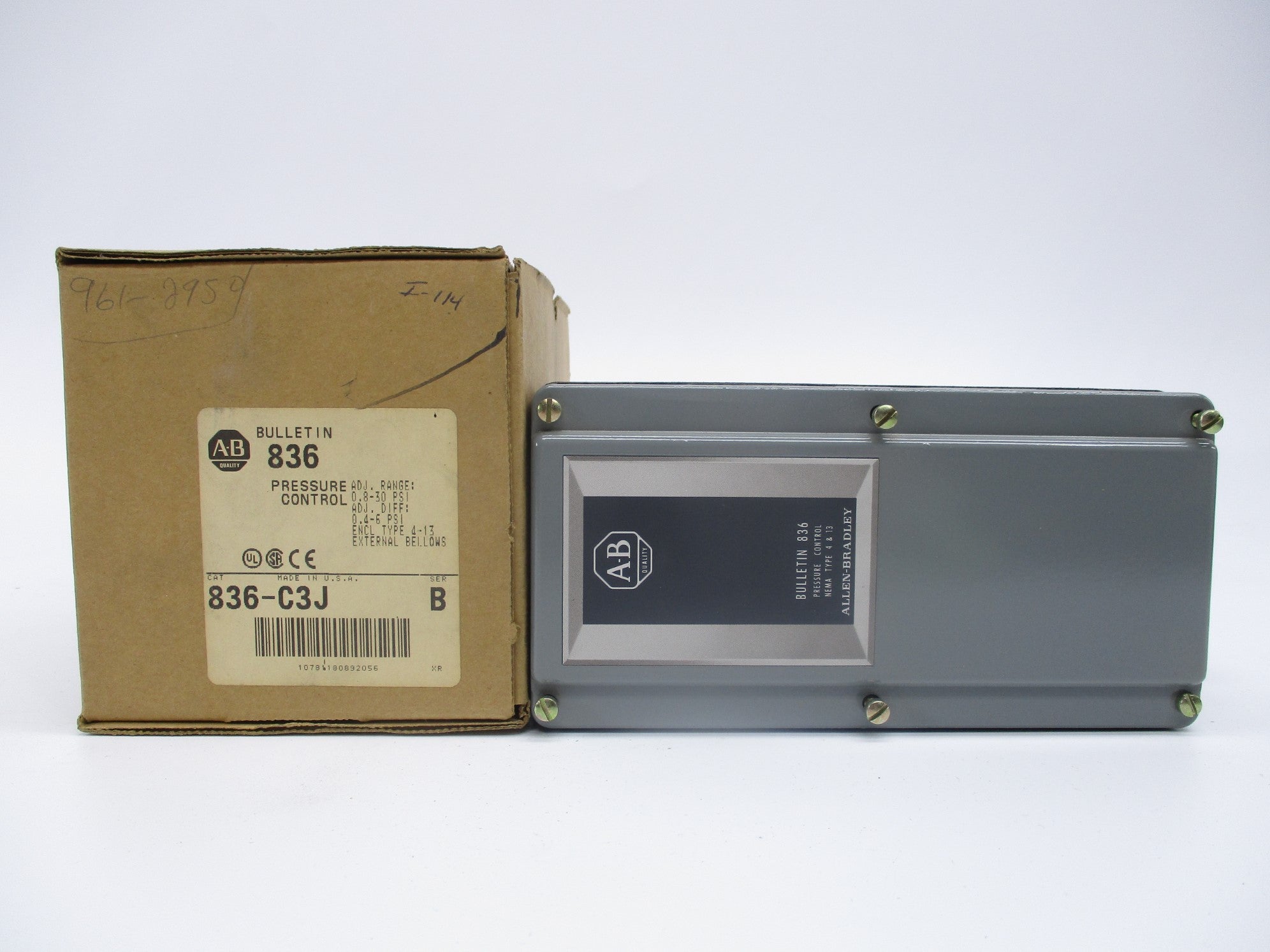 INDUSTRIAL SPARE PART 836-C3J SER. B 600VAC 3A (BR/WH) NSMP