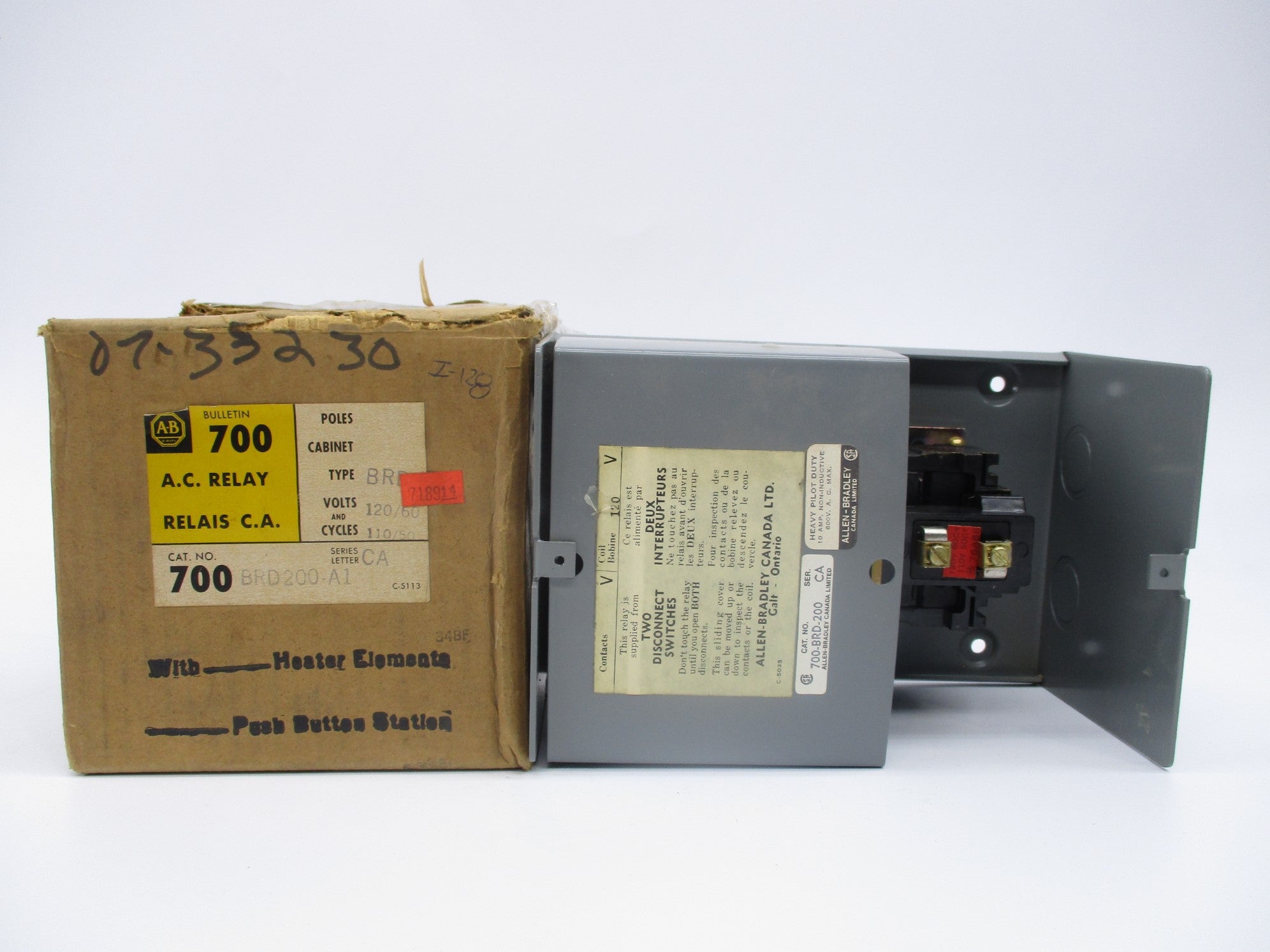 INDUSTRIAL SPARE PART 700-BRD200-A1 SER. CA 120V (AS PICTURED) (BR/YL) NSMP