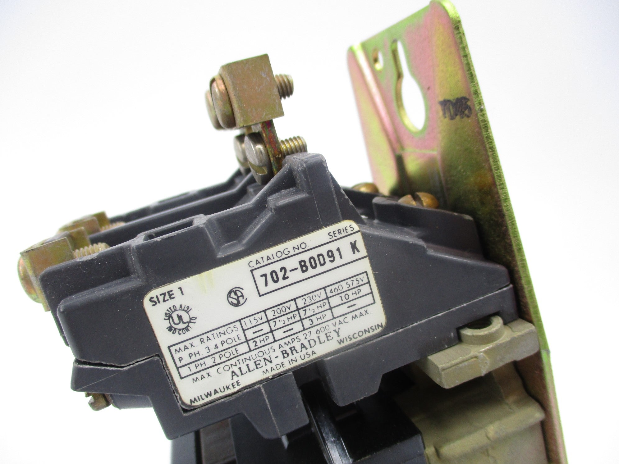INDUSTRIAL SPARE PART 702-BOD91 SER. K 110/120V 27A NSNP