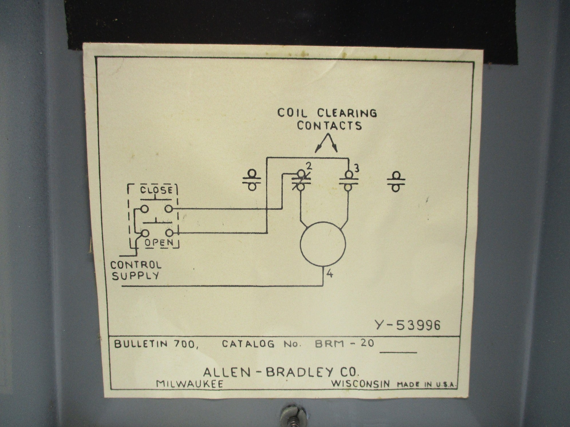 INDUSTRIAL SPARE PART 700BRM-20 120V NSNP