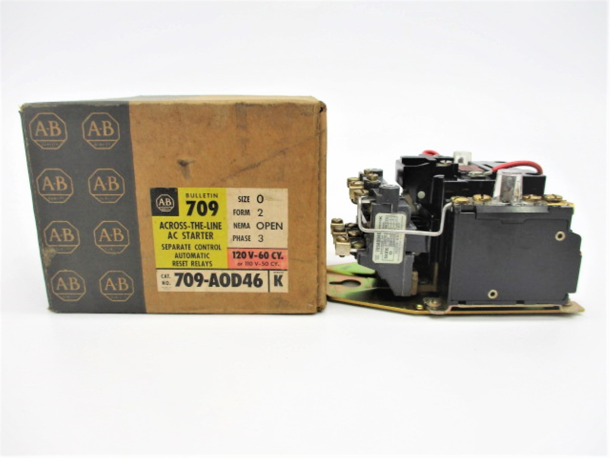 ALLEN BRADLEY 709-AOD46 SER. K 110/120V (BR/YL) NSMP