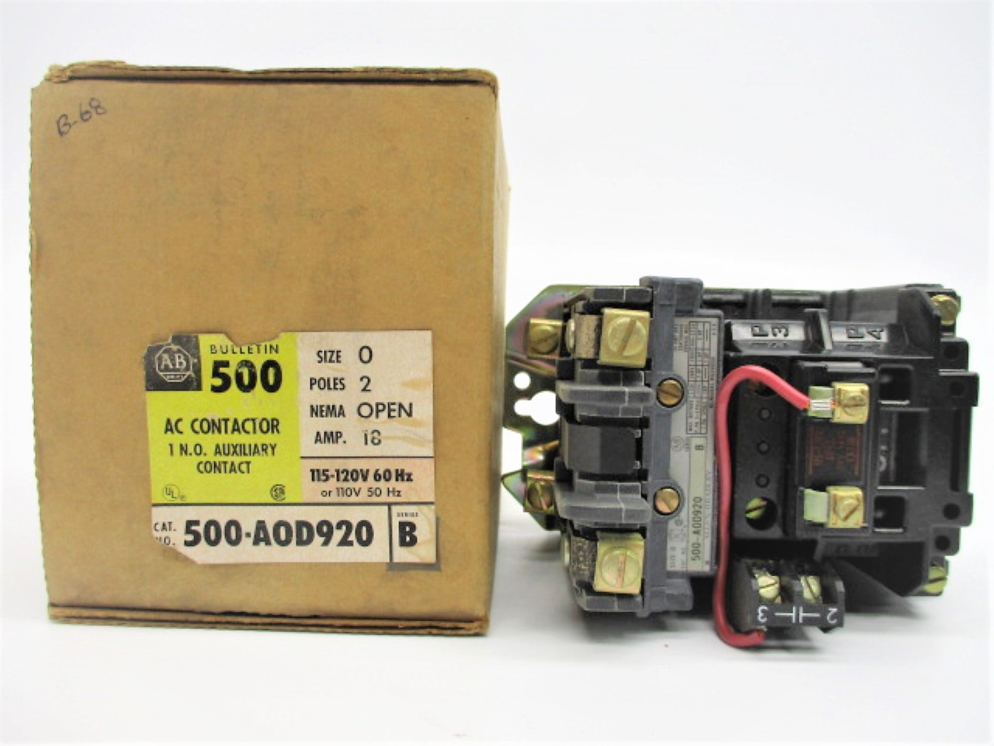 INDUSTRIAL SPARE PART 500-AOD920 SER. B 120V (BR/YL) NSMP