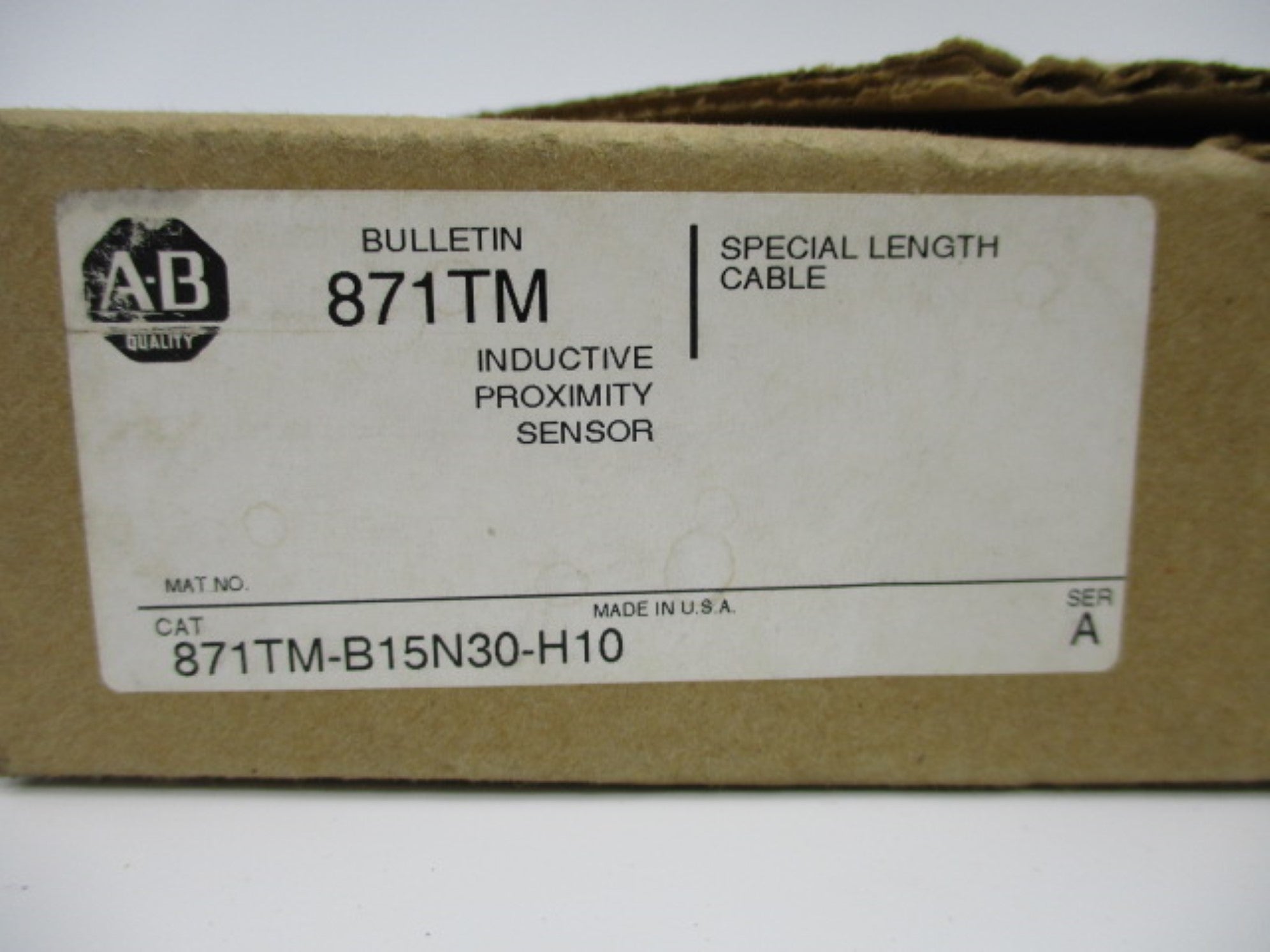 INDUSTRIAL SPARE PART 871TM-B15N30-H10 SER. A (BR/WH) NSMP