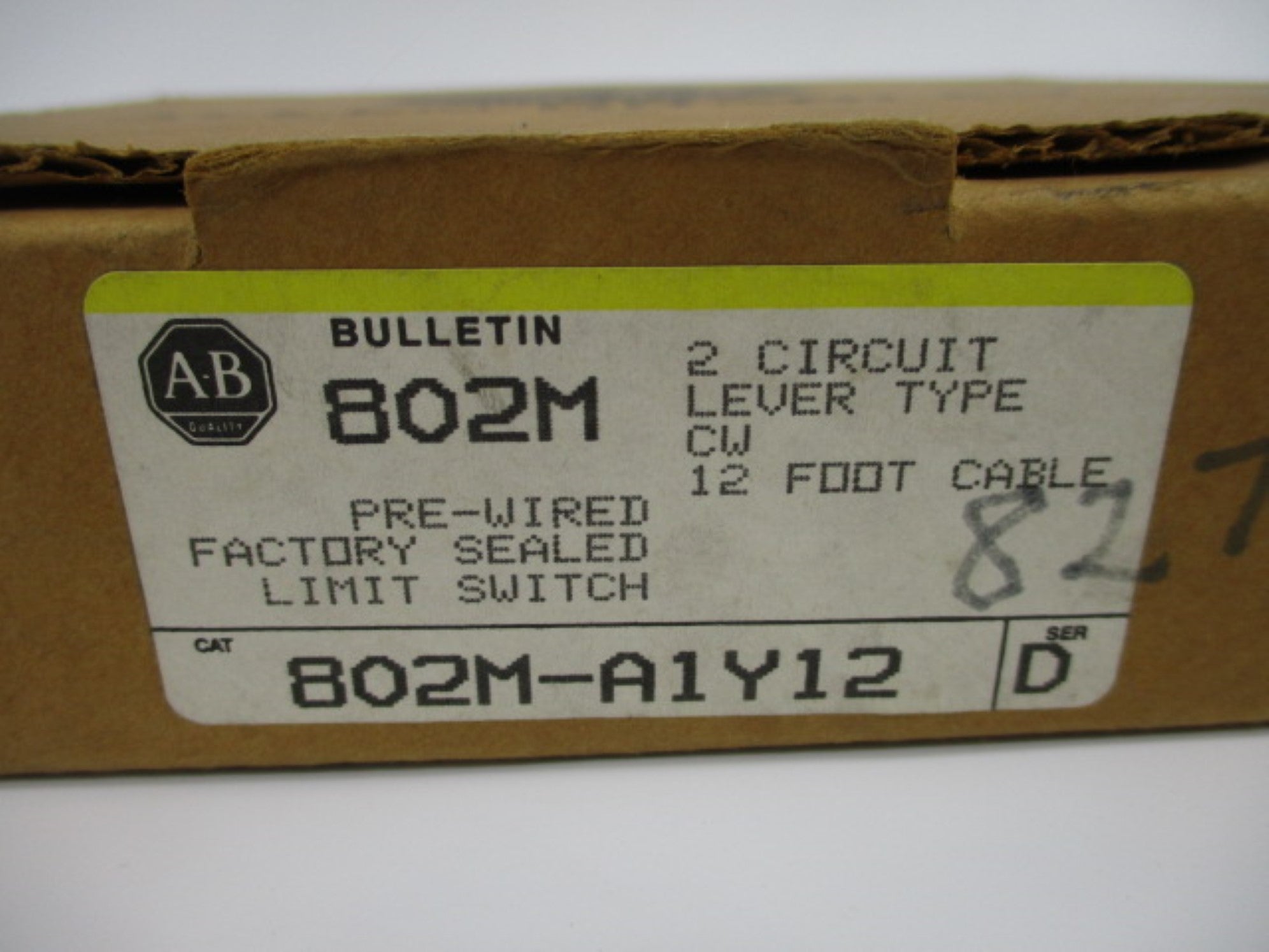 INDUSTRIAL SPARE PART 802M-A1Y12 SER. D (BR/YL) NSMP