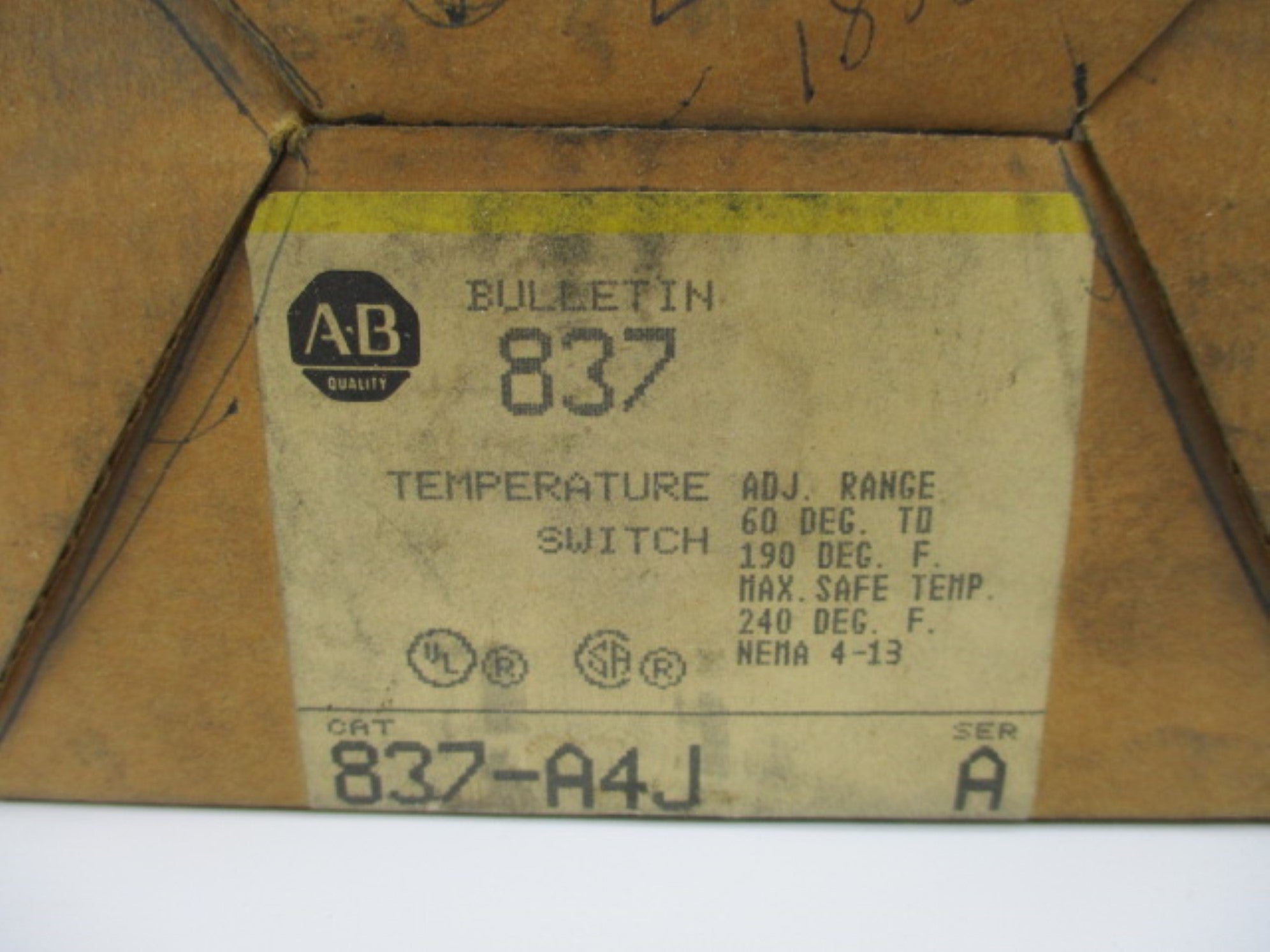 INDUSTRIAL SPARE PART 837-A4J SER. A (BR/YL) NSMP