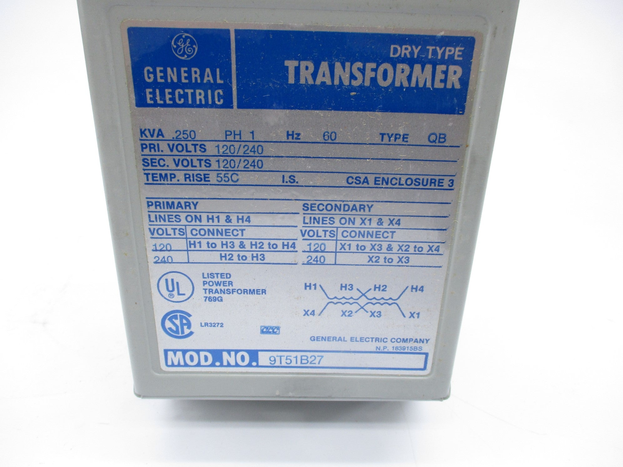 GENERAL ELECTRIC 9T51B27 NSNP