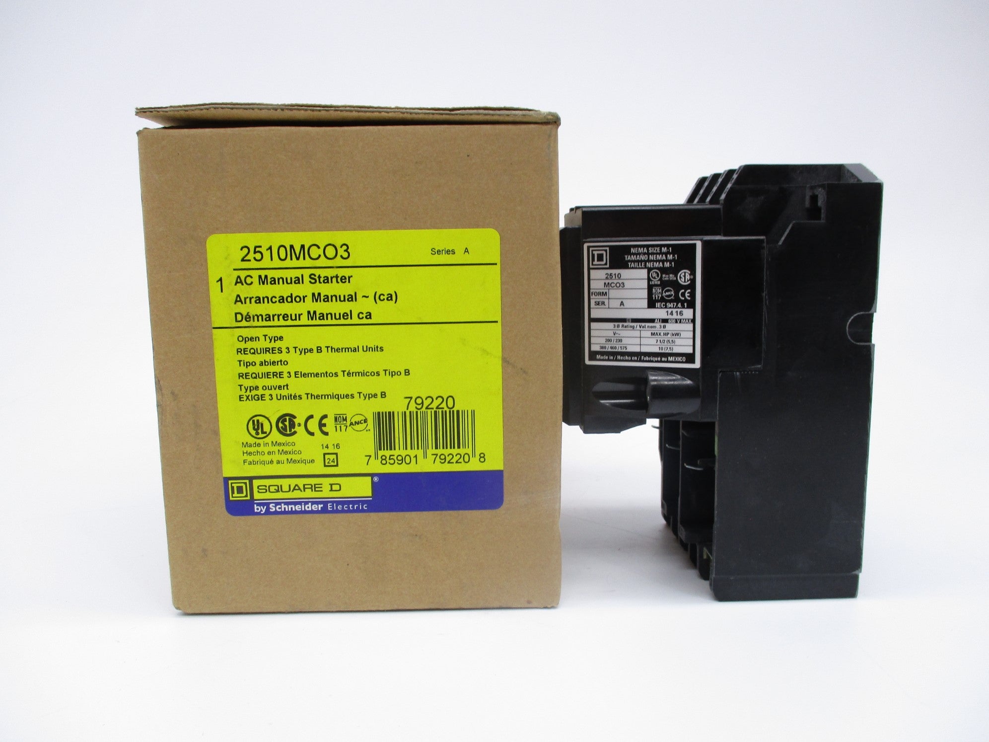 SQUARE D 2510MCO3 SER. A NSMP