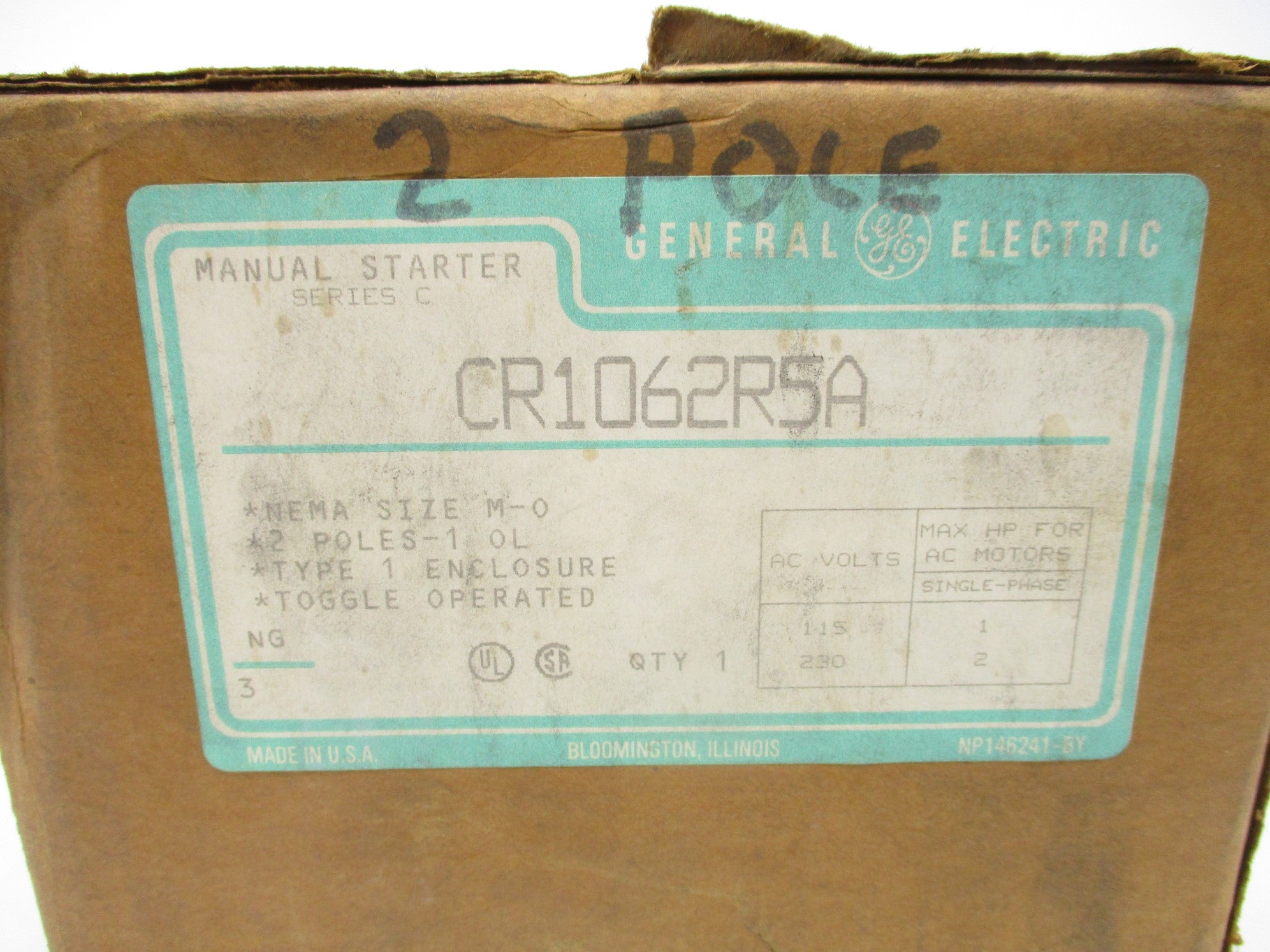 GENERAL ELECTRIC CR1062R5A SER. C NSFS