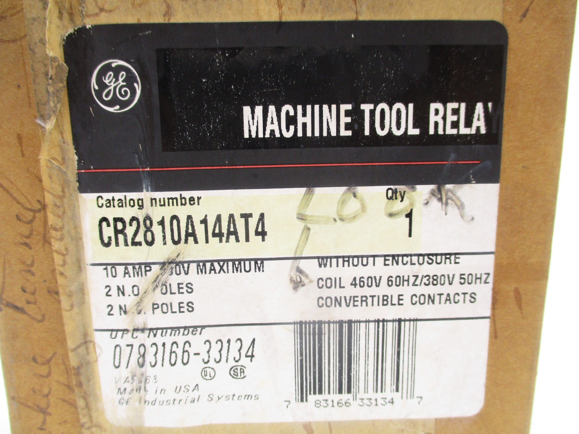 GENERAL ELECTRIC CR2810A14AT4 10A 460V NSMP