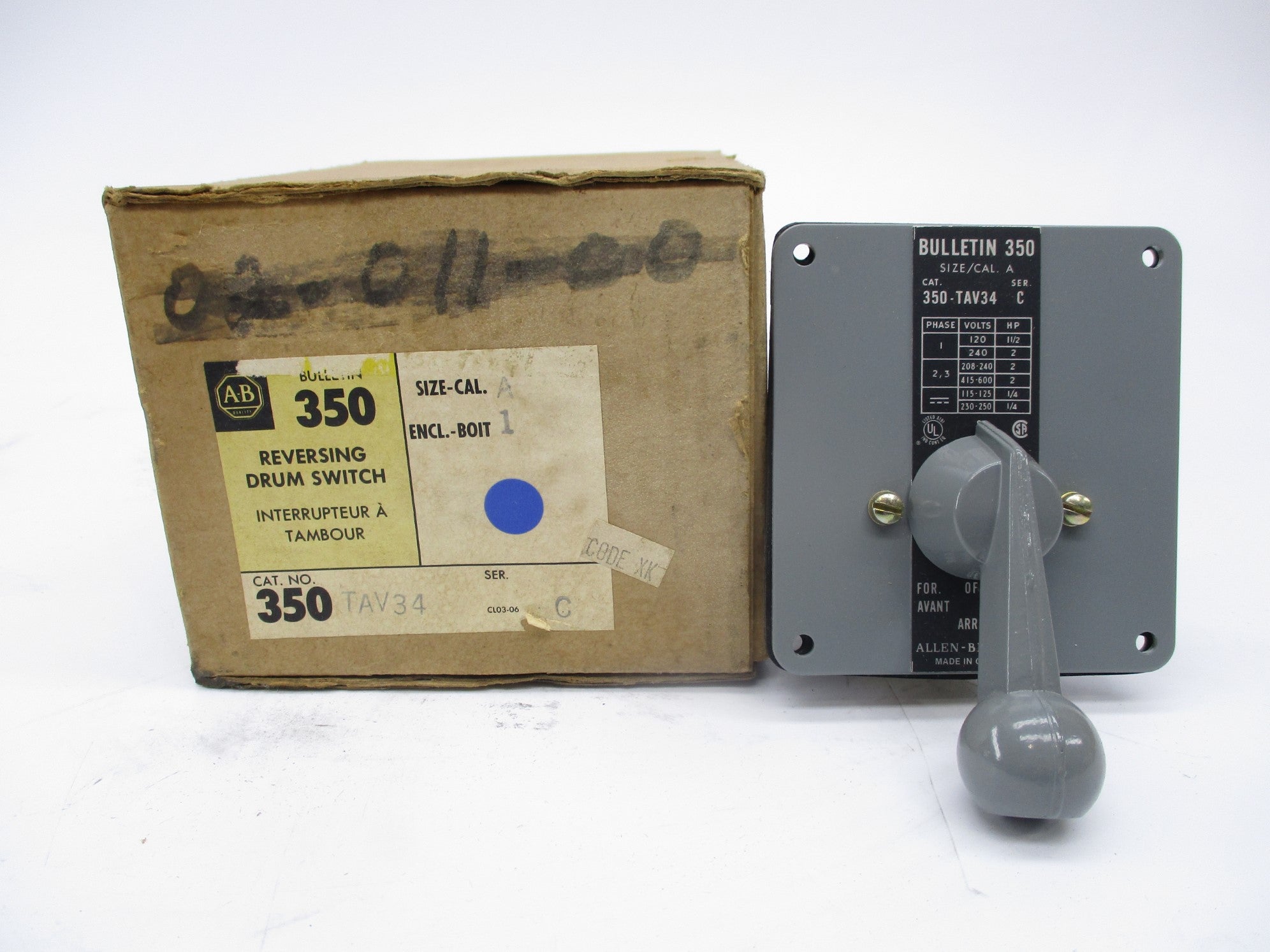 ALLEN BRADLEY 350-TAV34 SER. C (BR/YL) NSMP