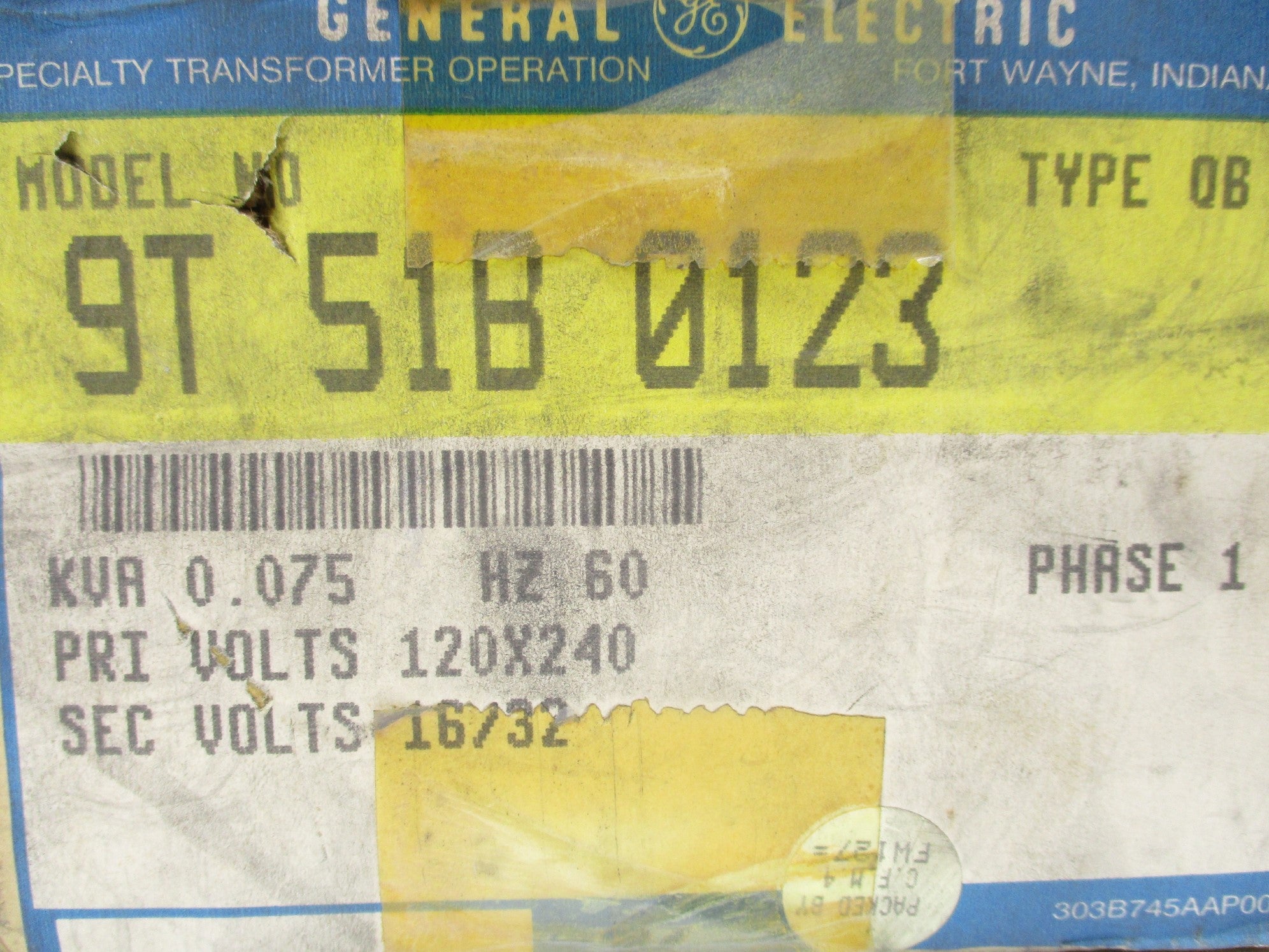 GENERAL ELECTRIC 9T51B0123 NSMP