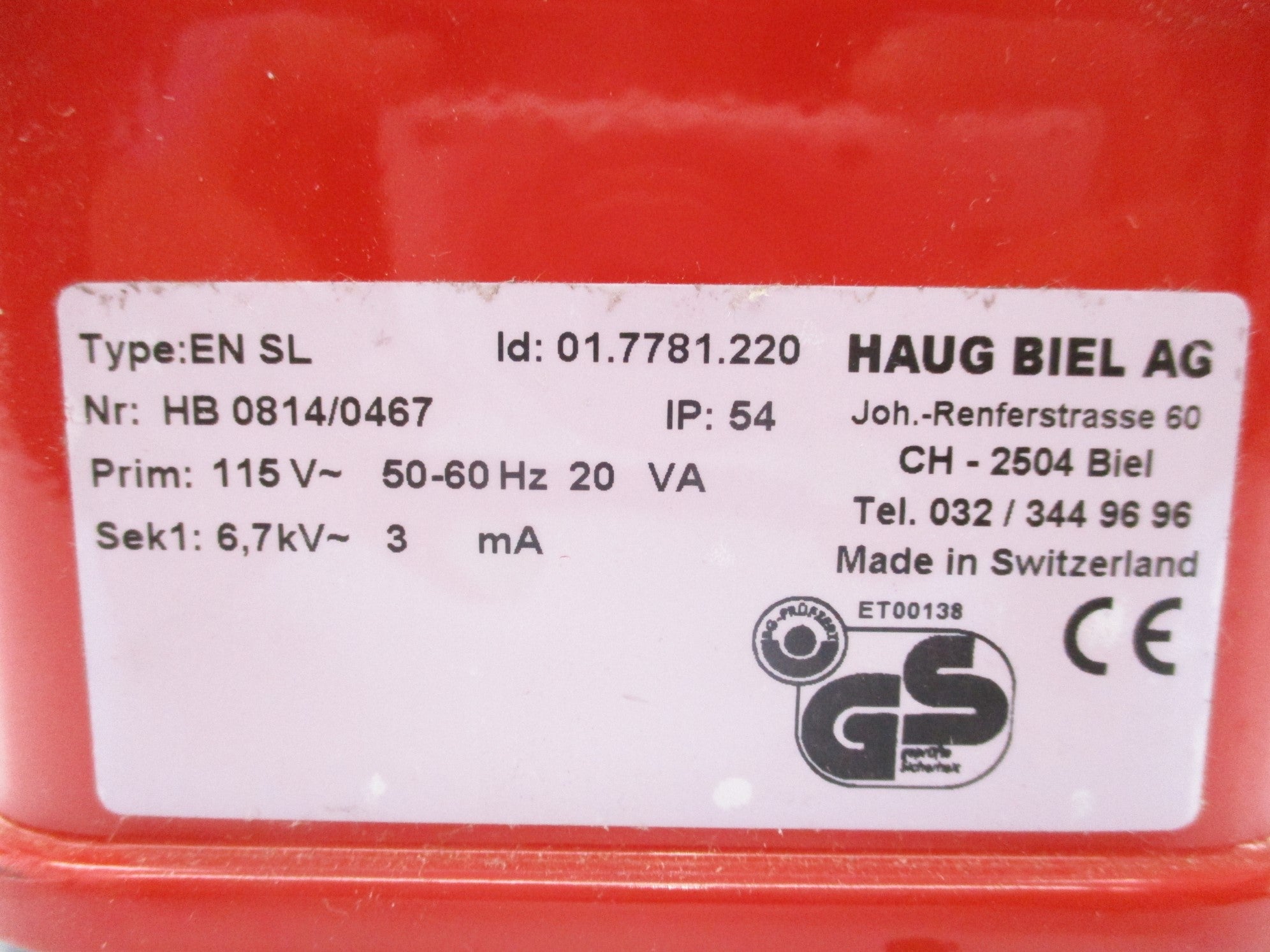 HAUG 01.7781.220 NSNP