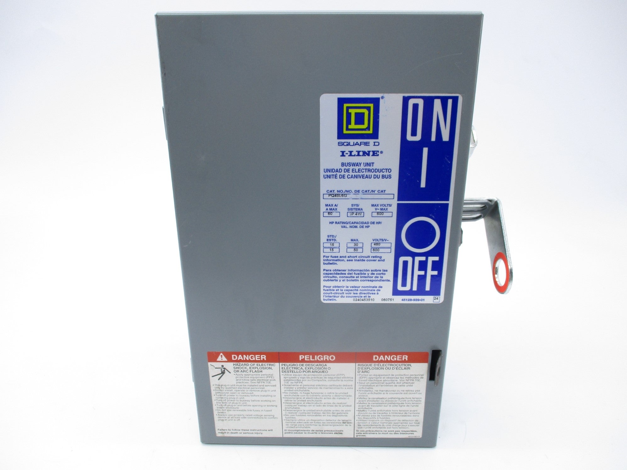 SQUARE D PQ4606G 600V 60A NSNP