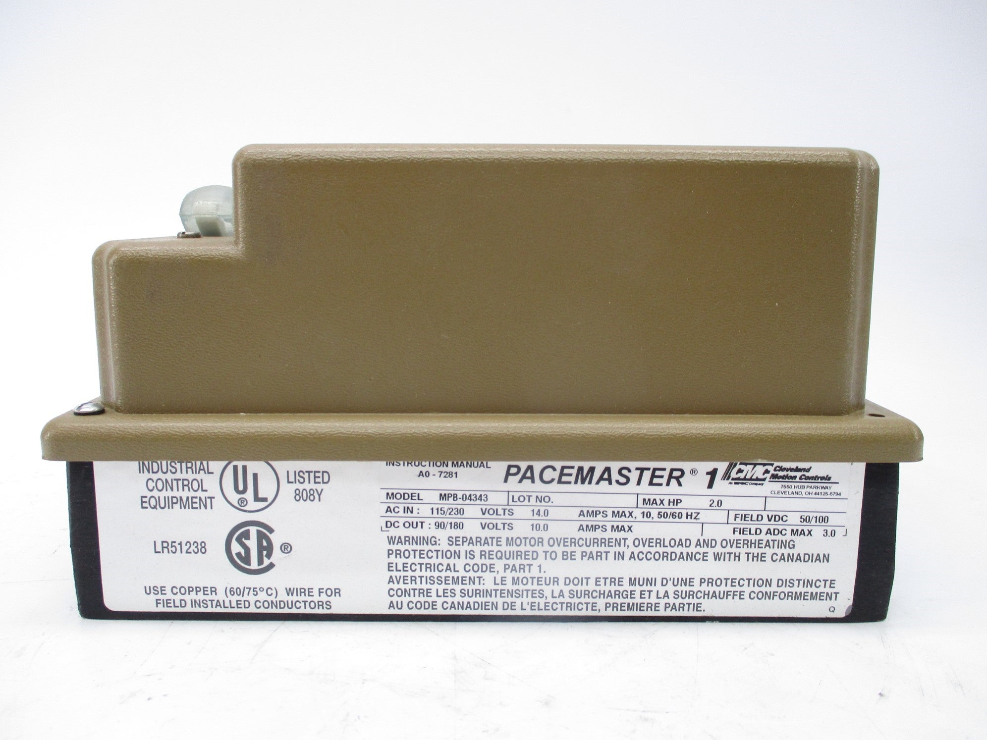 CMC MPD-04343 (AS PICTURED) UNMP