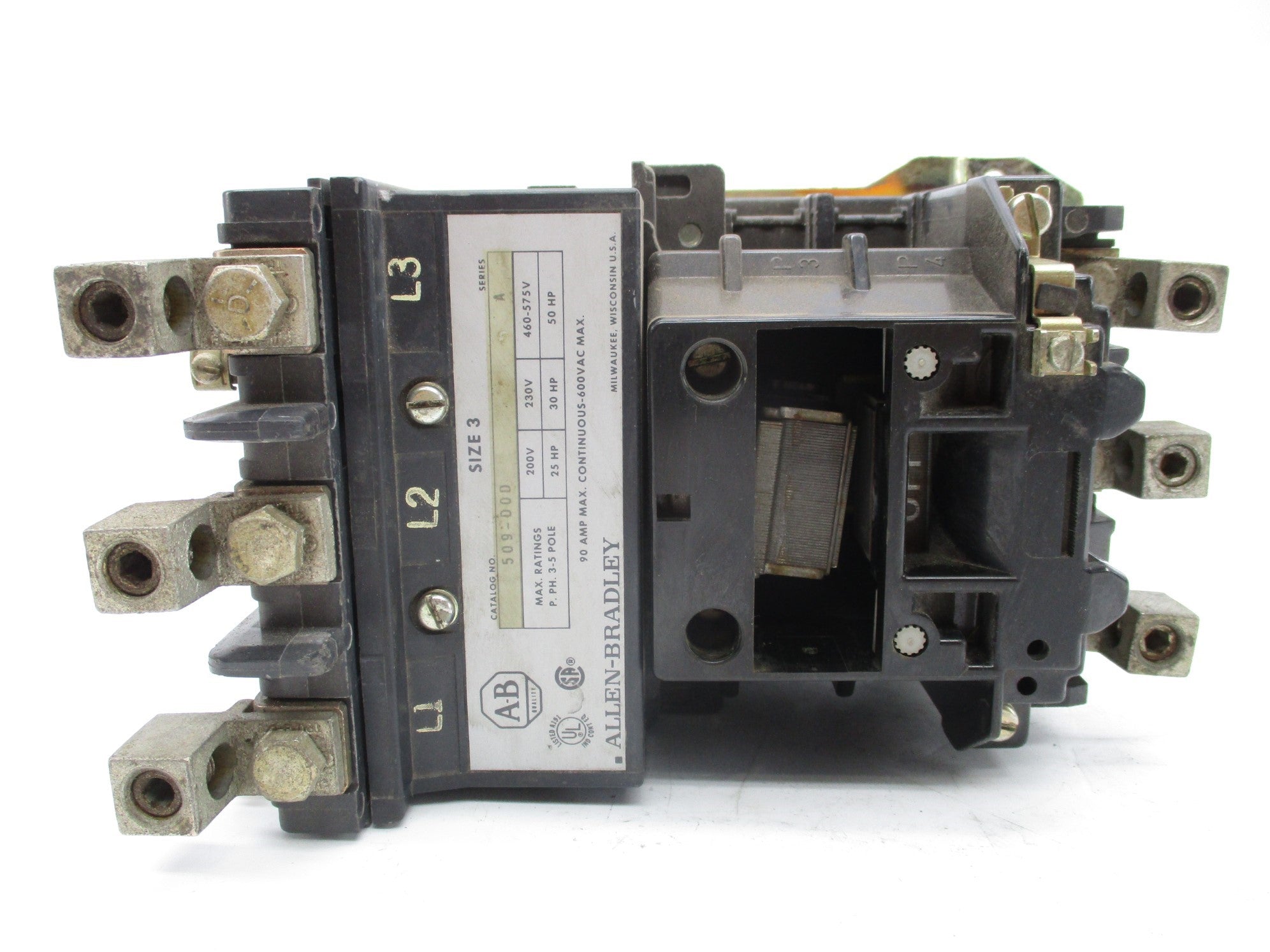 ALLEN BRADLEY 509-DOD SER. A (MISSING COIL) UNMP