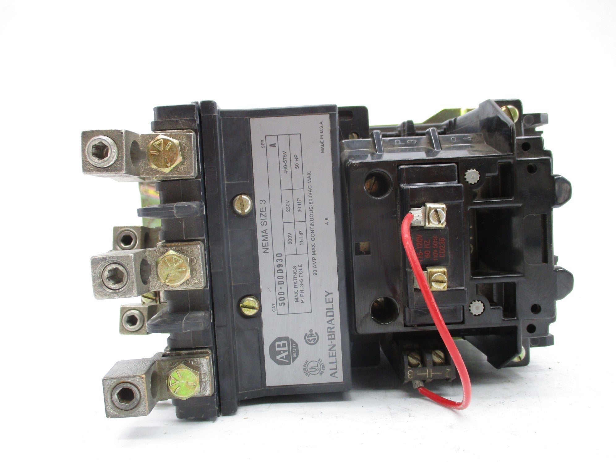 ALLEN BRADLEY 500-DOD930 SER. A 120V UNMP