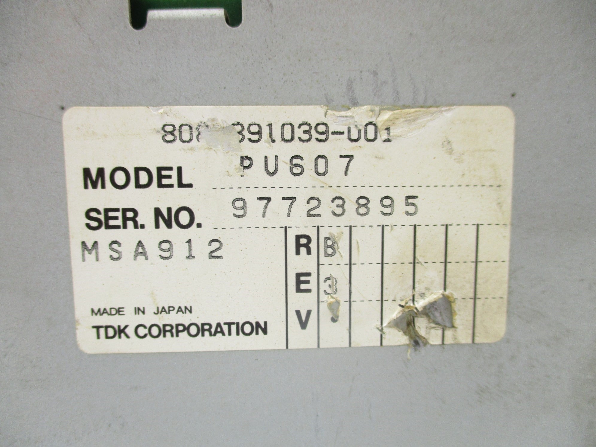 TDK PU607 UNMP