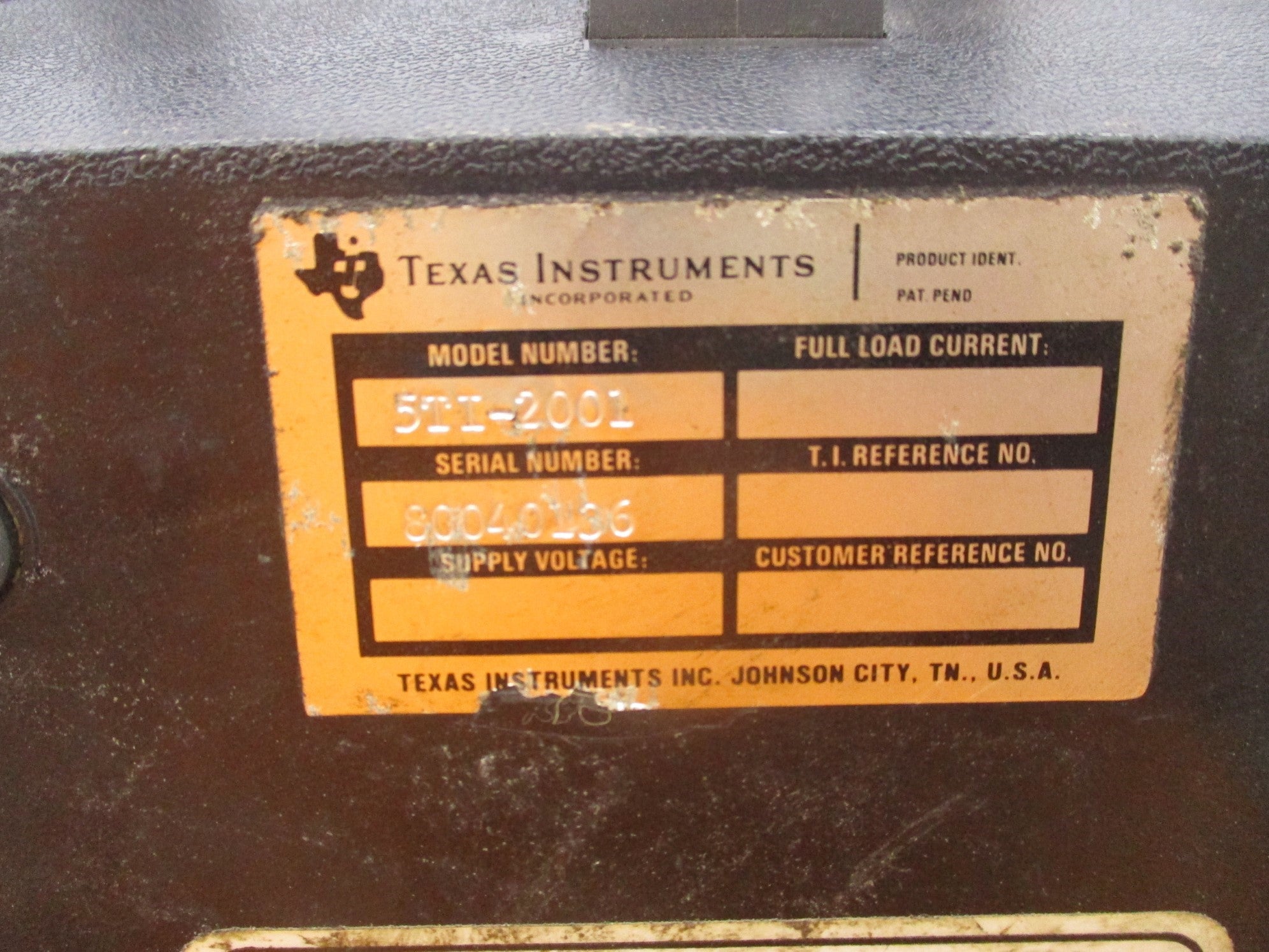 TEXAS INSTRUMENTS 5TI-2001 UNMP