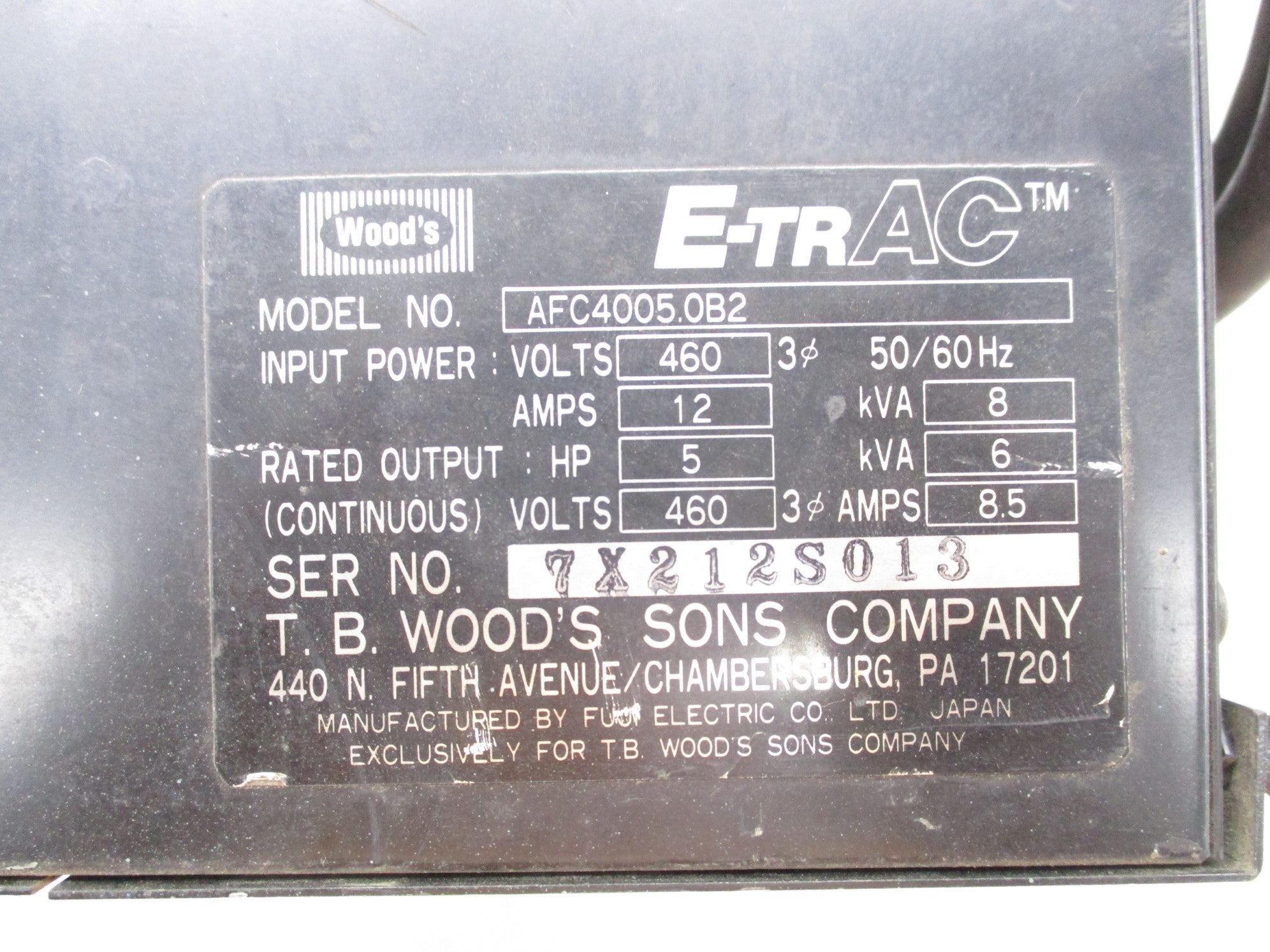 TB WOODS AFC4005.0B2 UNMP