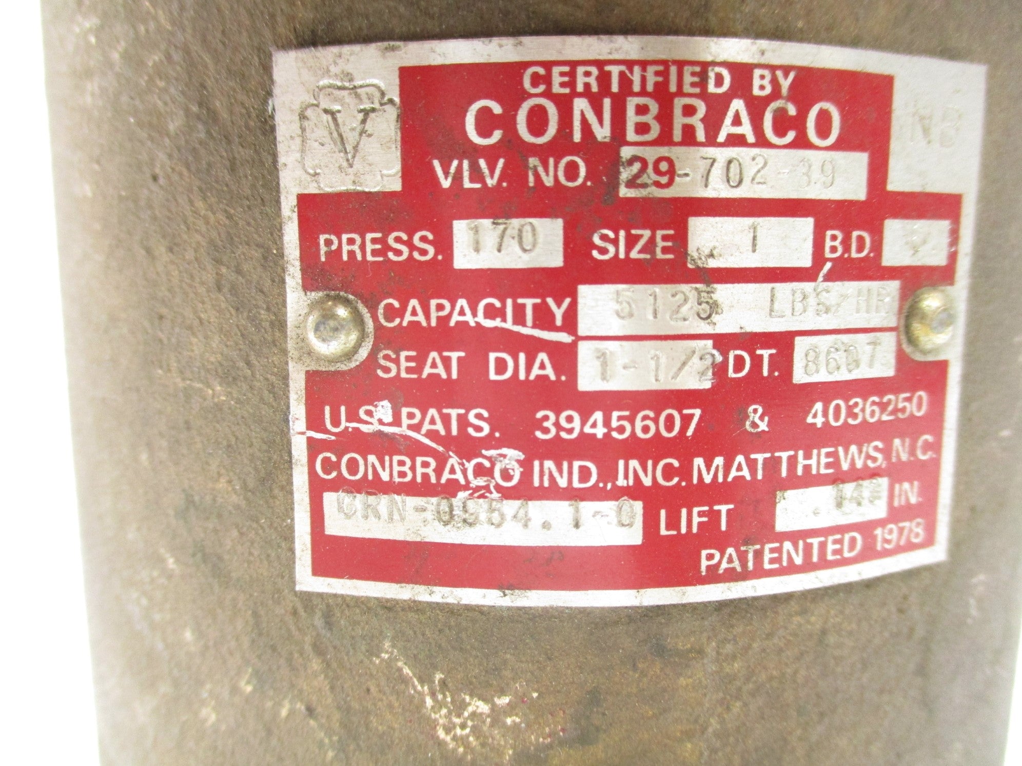 CONBRACO 29-702-39 1" NSNP