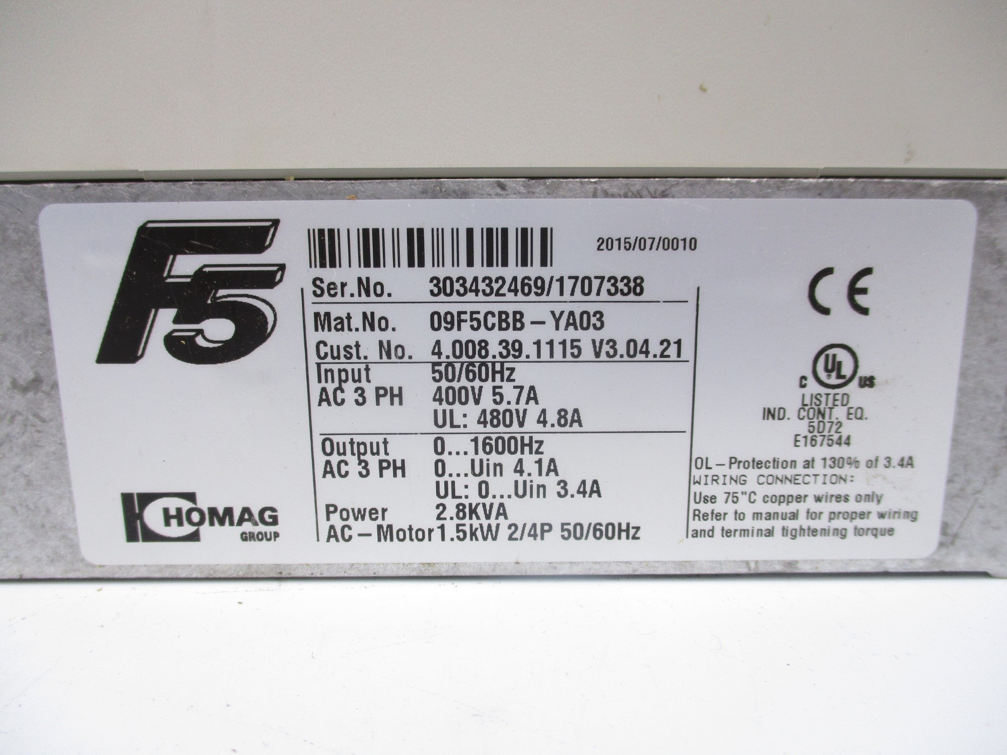KEB 09F5CBB-YA03 NSMP