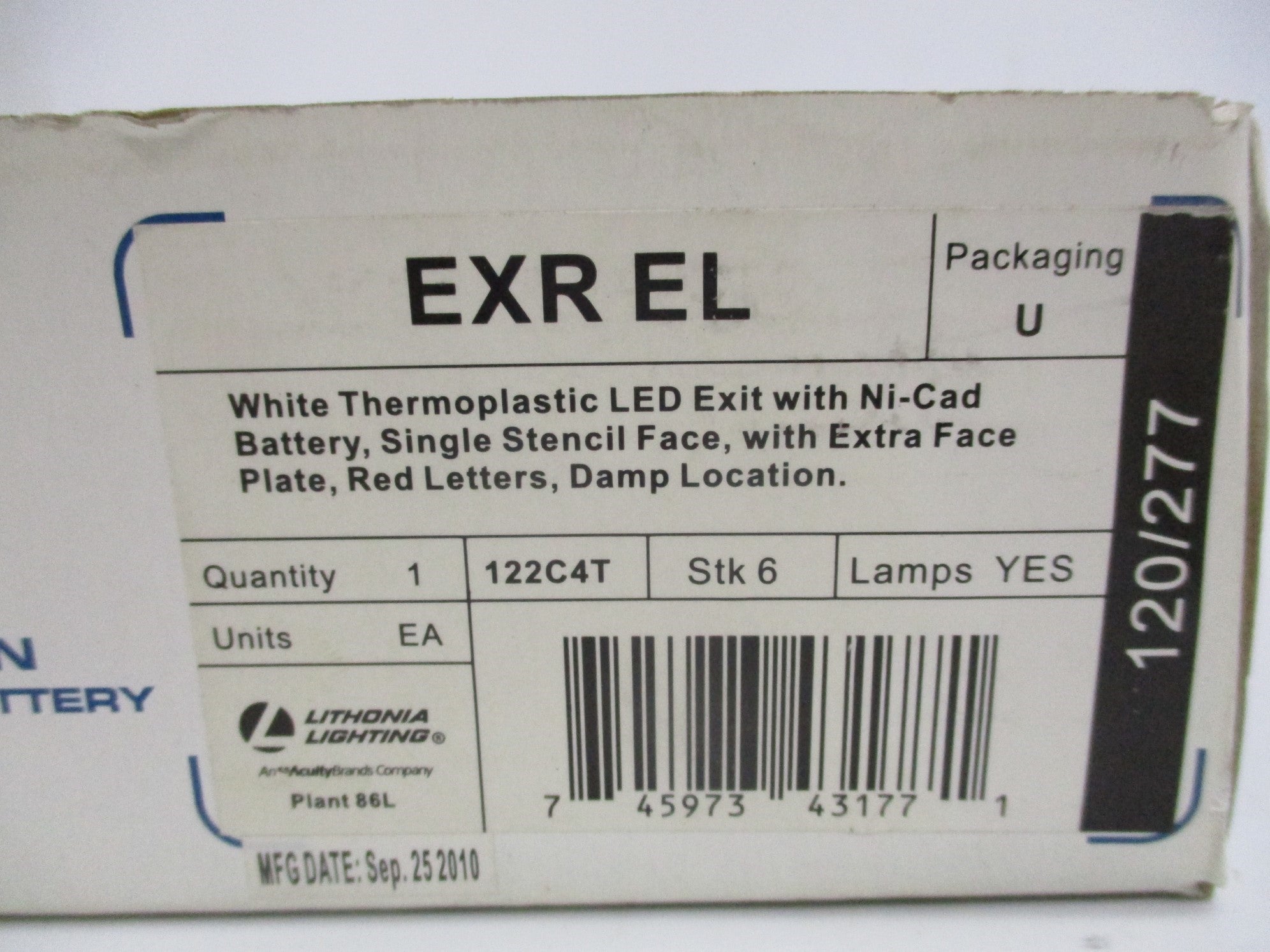 LITHONIA LIGHTING EXREL 120/277V NSMP