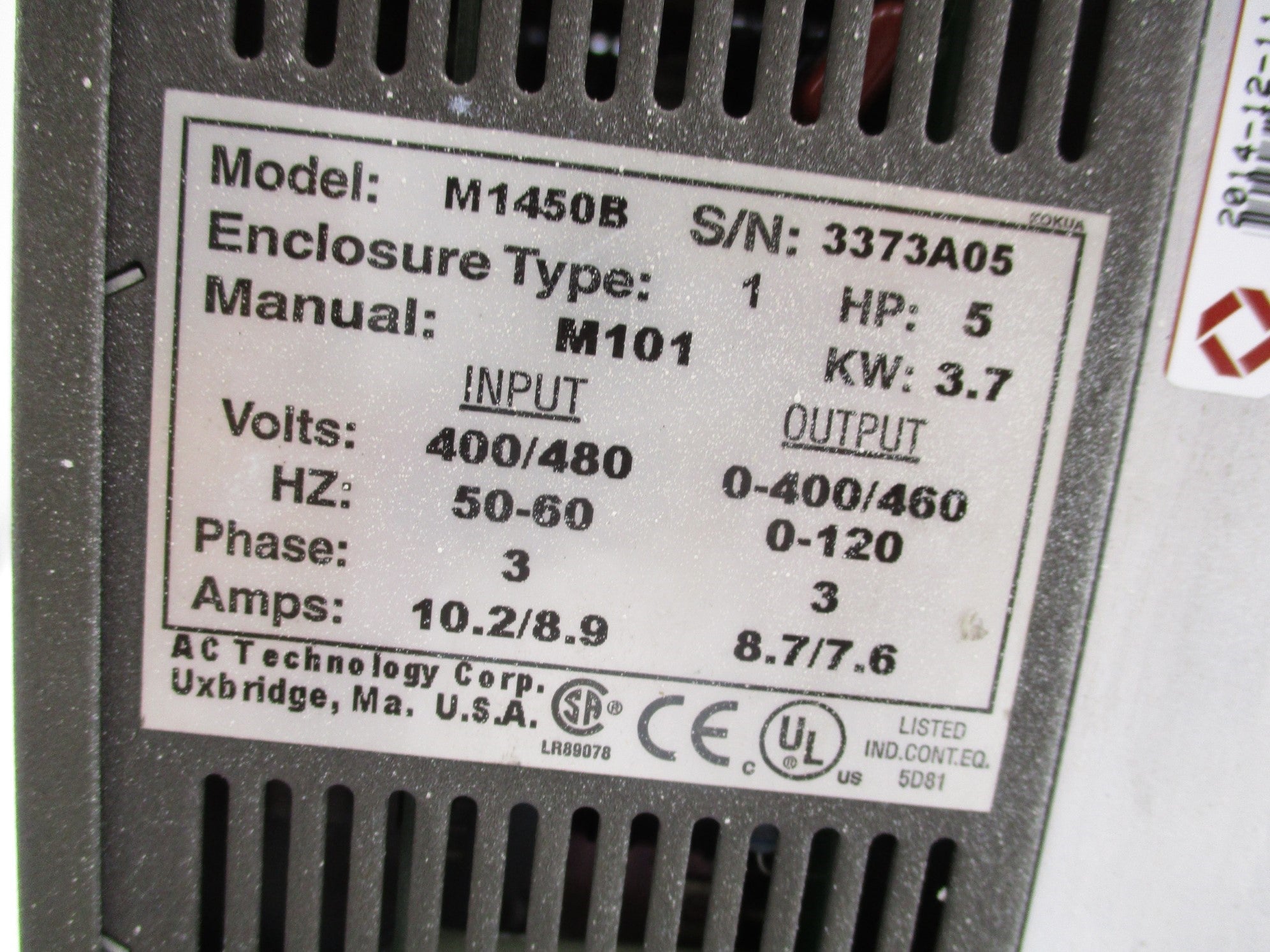 AC TECH M1450B UNMP