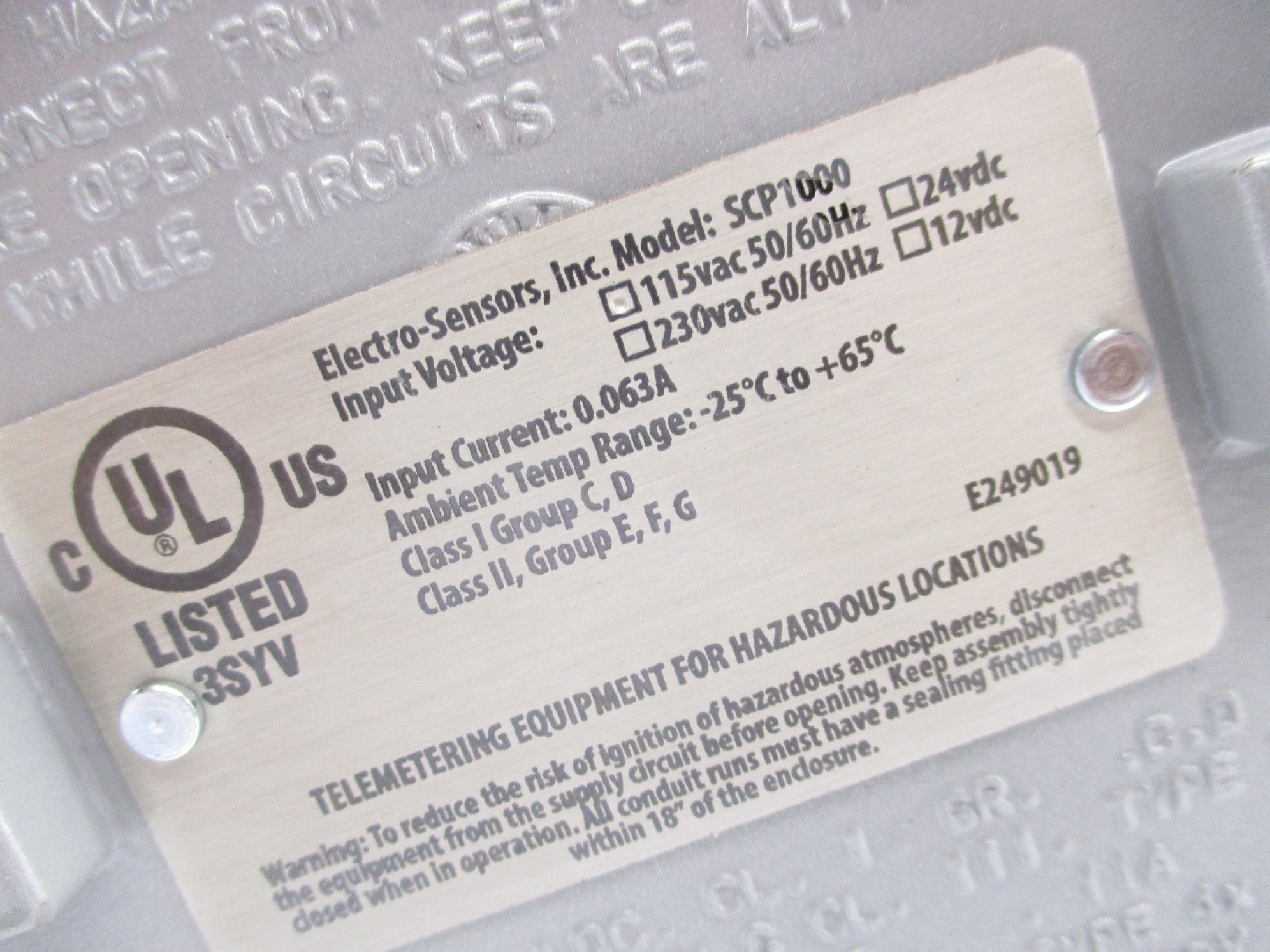 ELECTRO-SENSORS SCP1000 NSNP